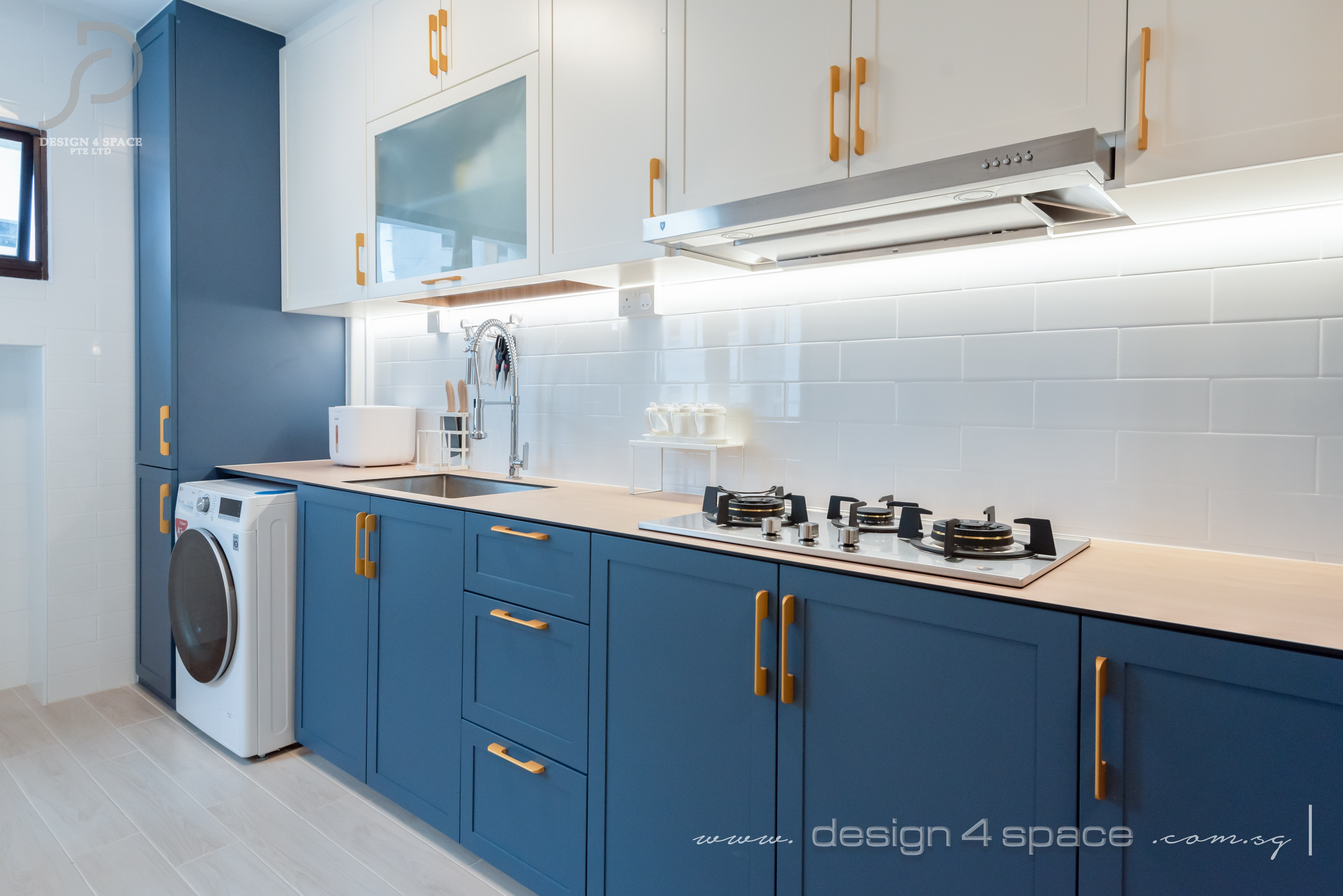 Scandinavian Design - Kitchen - HDB 5 Room - Design by Design 4 Space Pte Ltd