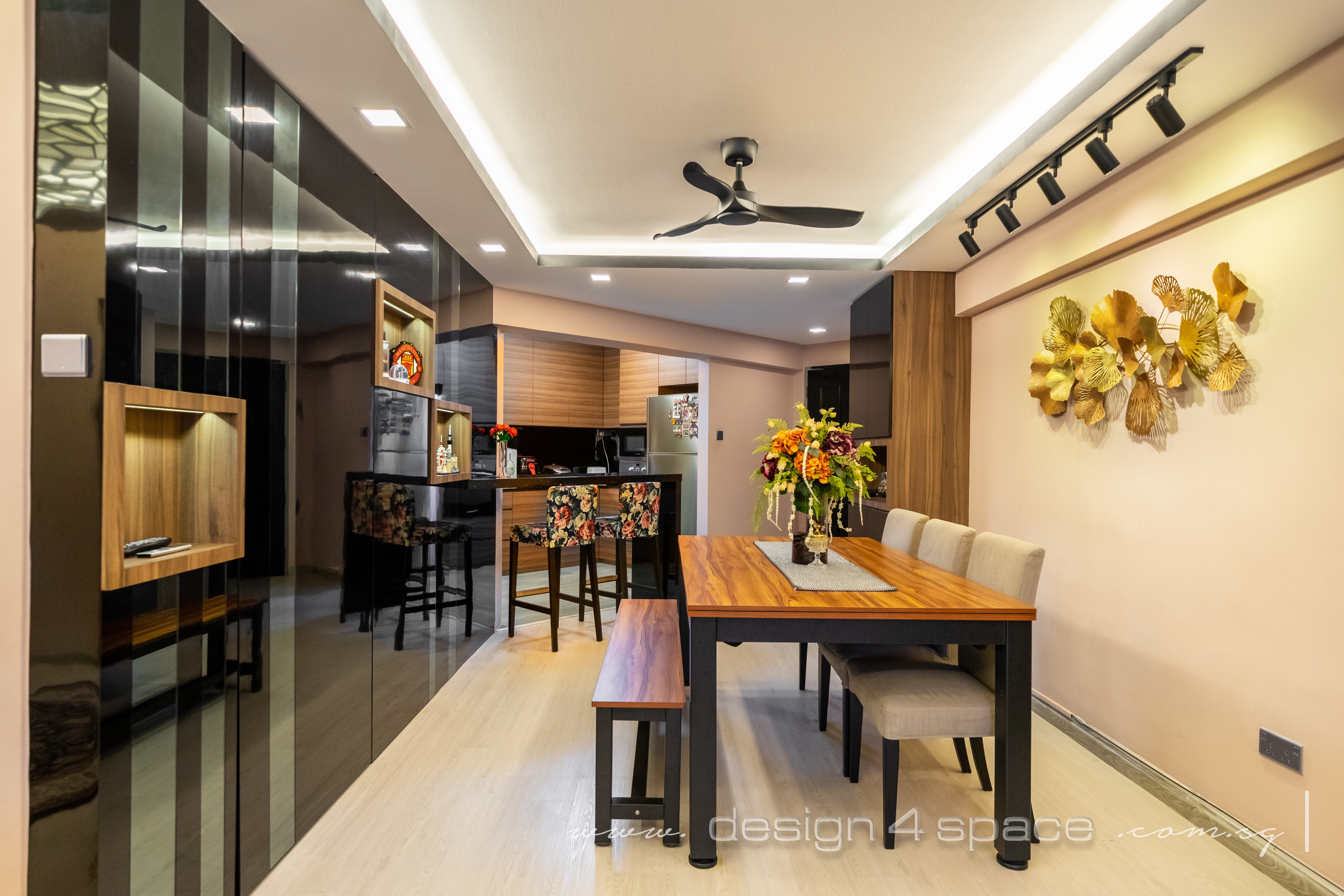 Contemporary Design - Dining Room - HDB 5 Room - Design by Design 4 Space Pte Ltd