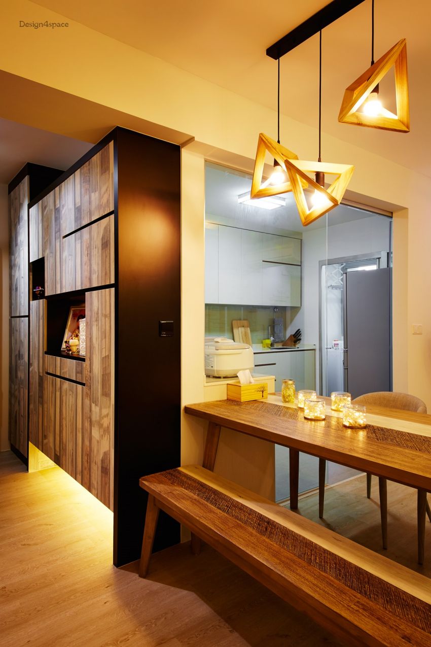 Industrial, Scandinavian Design - Dining Room - HDB 5 Room - Design by Design 4 Space Pte Ltd