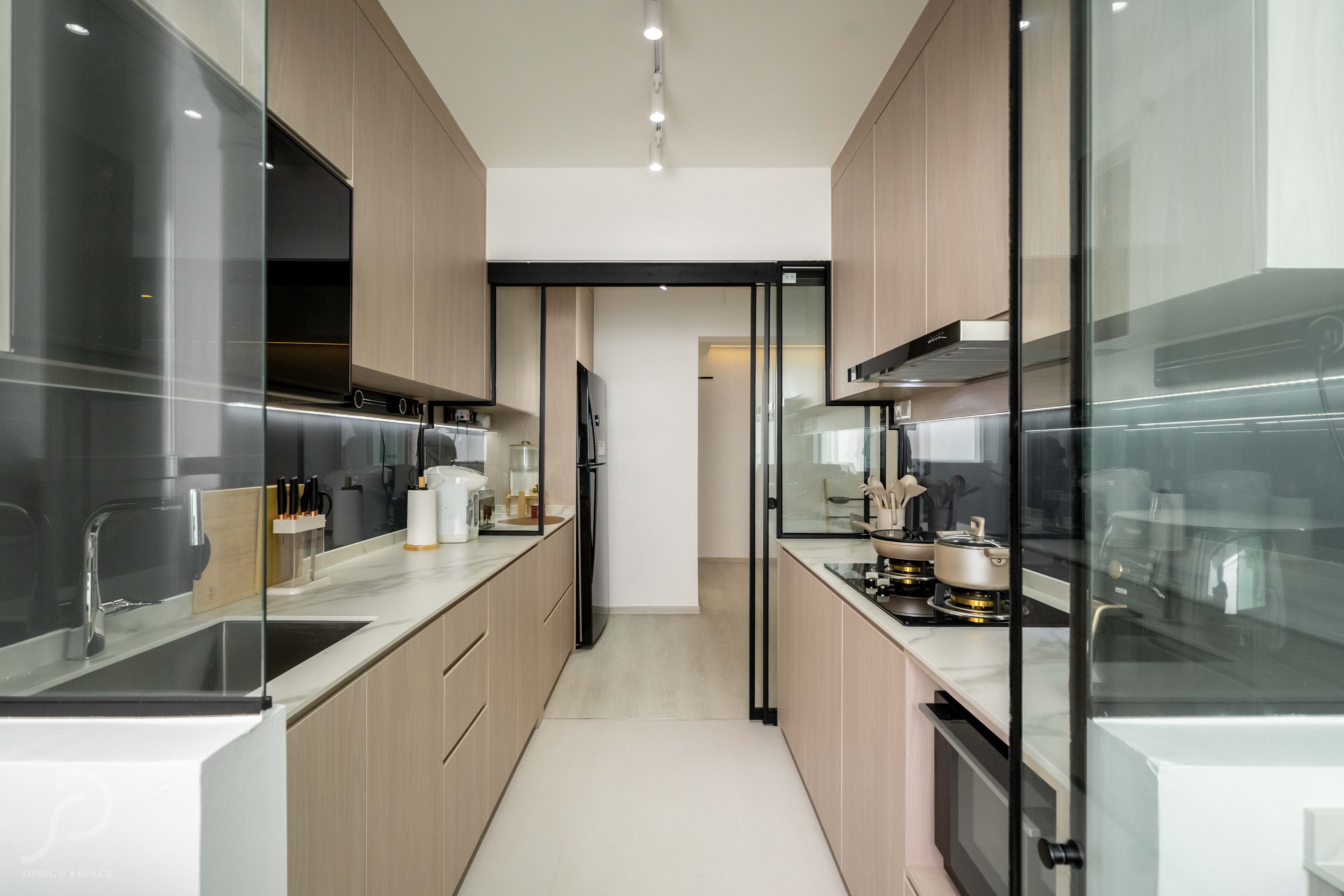 Classical, Contemporary Design - Kitchen - HDB 5 Room - Design by Design 4 Space Pte Ltd