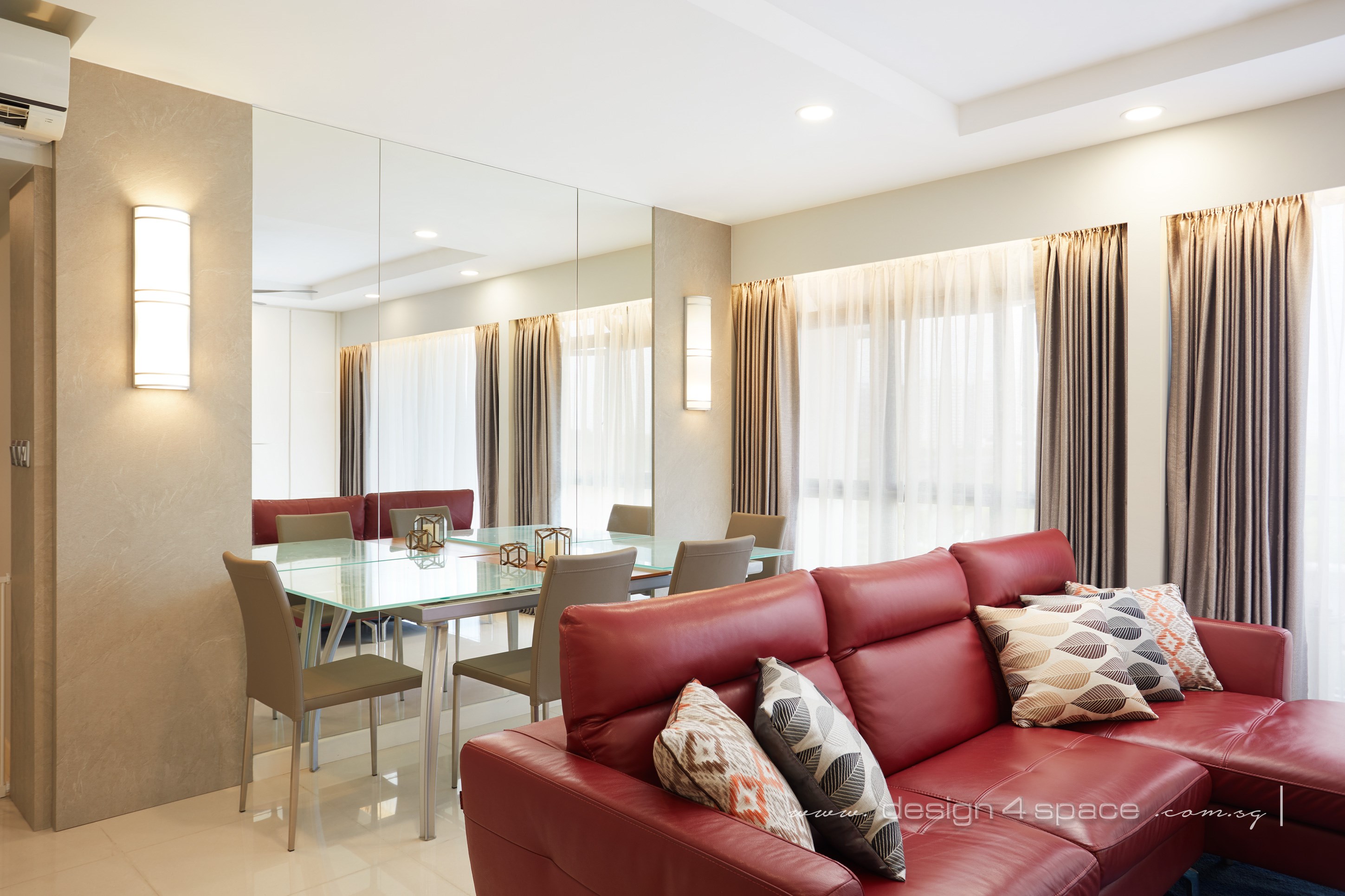 Contemporary, Modern Design - Living Room - HDB 5 Room - Design by Design 4 Space Pte Ltd