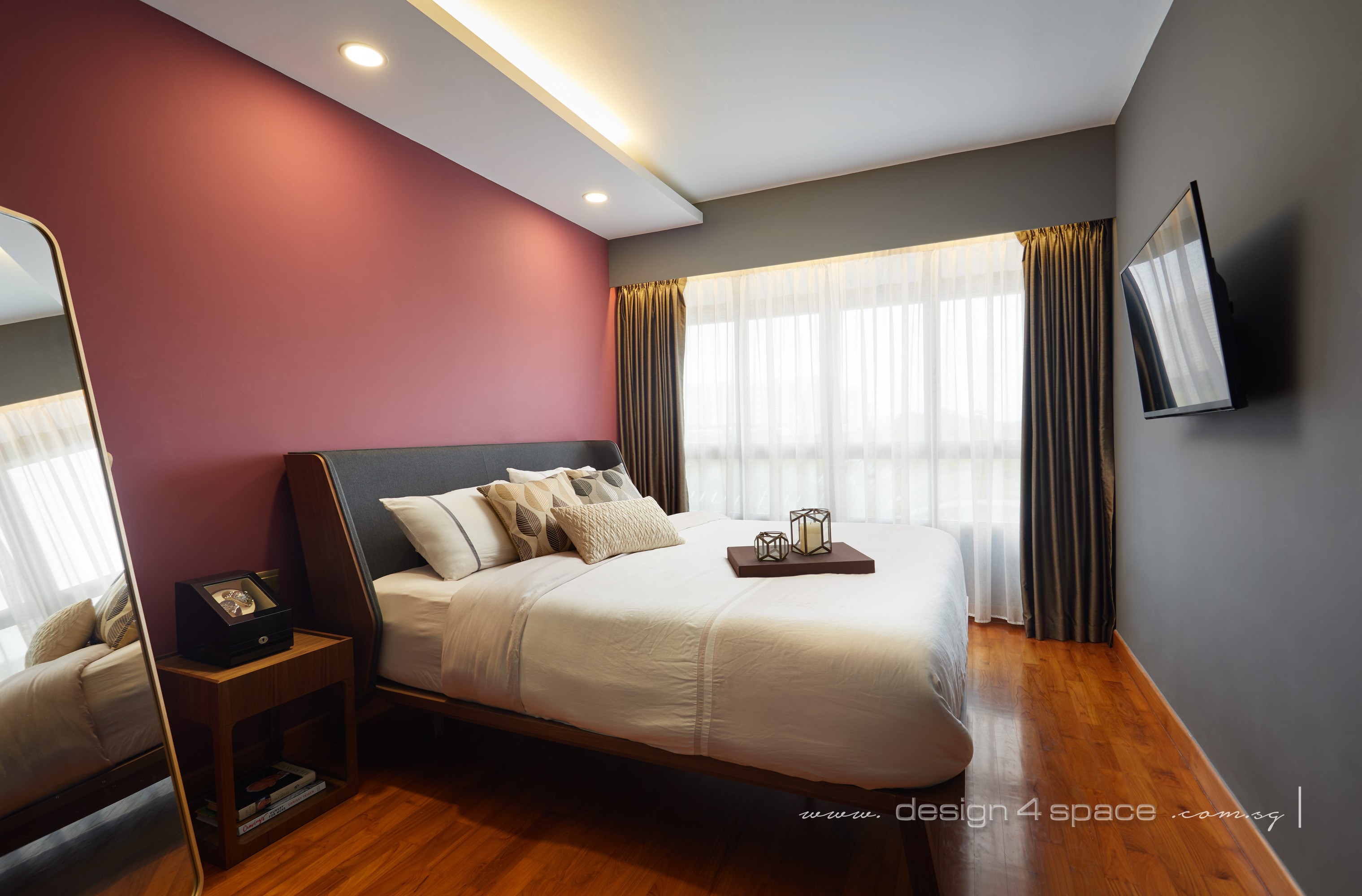 Contemporary, Modern Design - Bedroom - HDB 5 Room - Design by Design 4 Space Pte Ltd