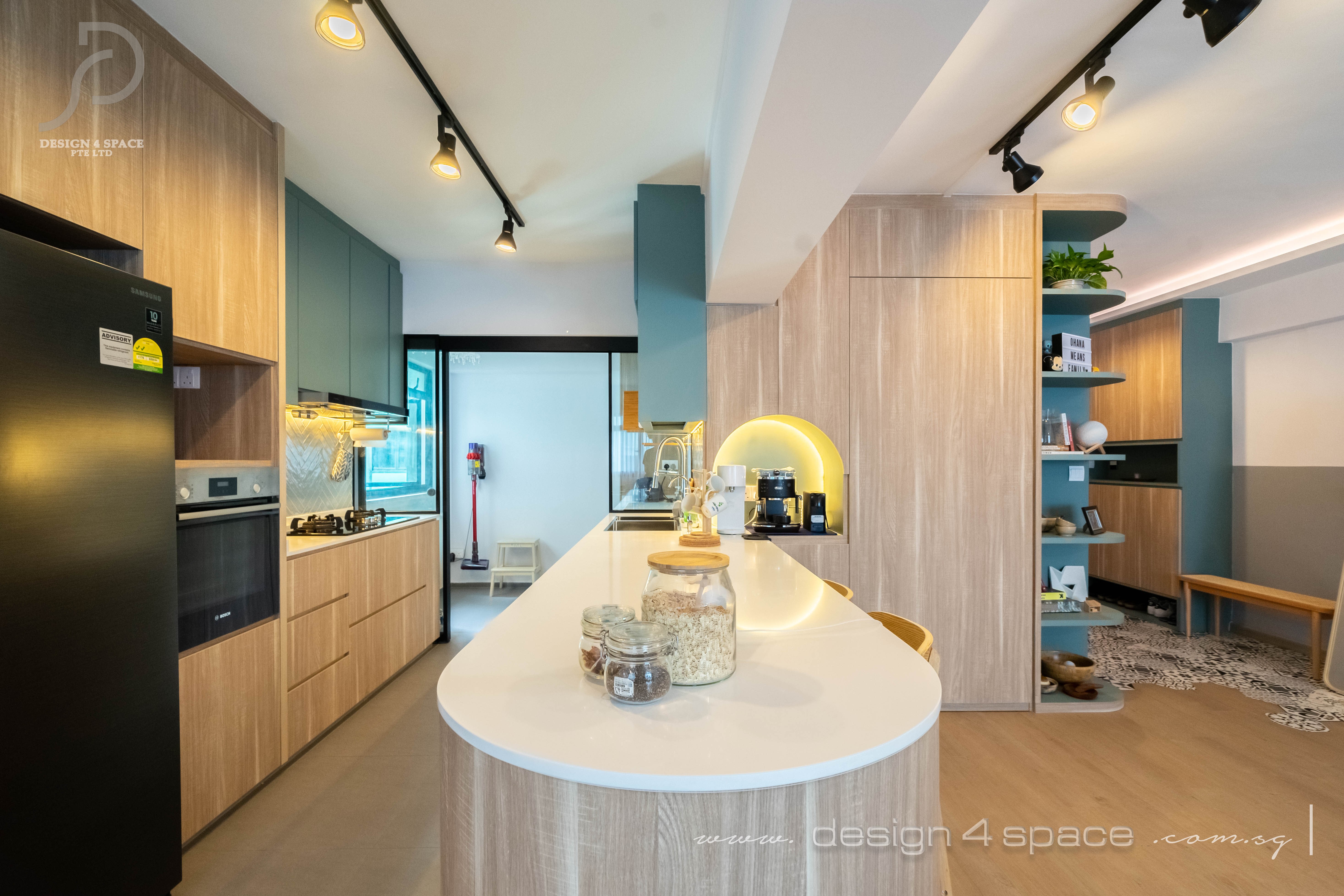 Modern Design - Kitchen - HDB 5 Room - Design by Design 4 Space Pte Ltd