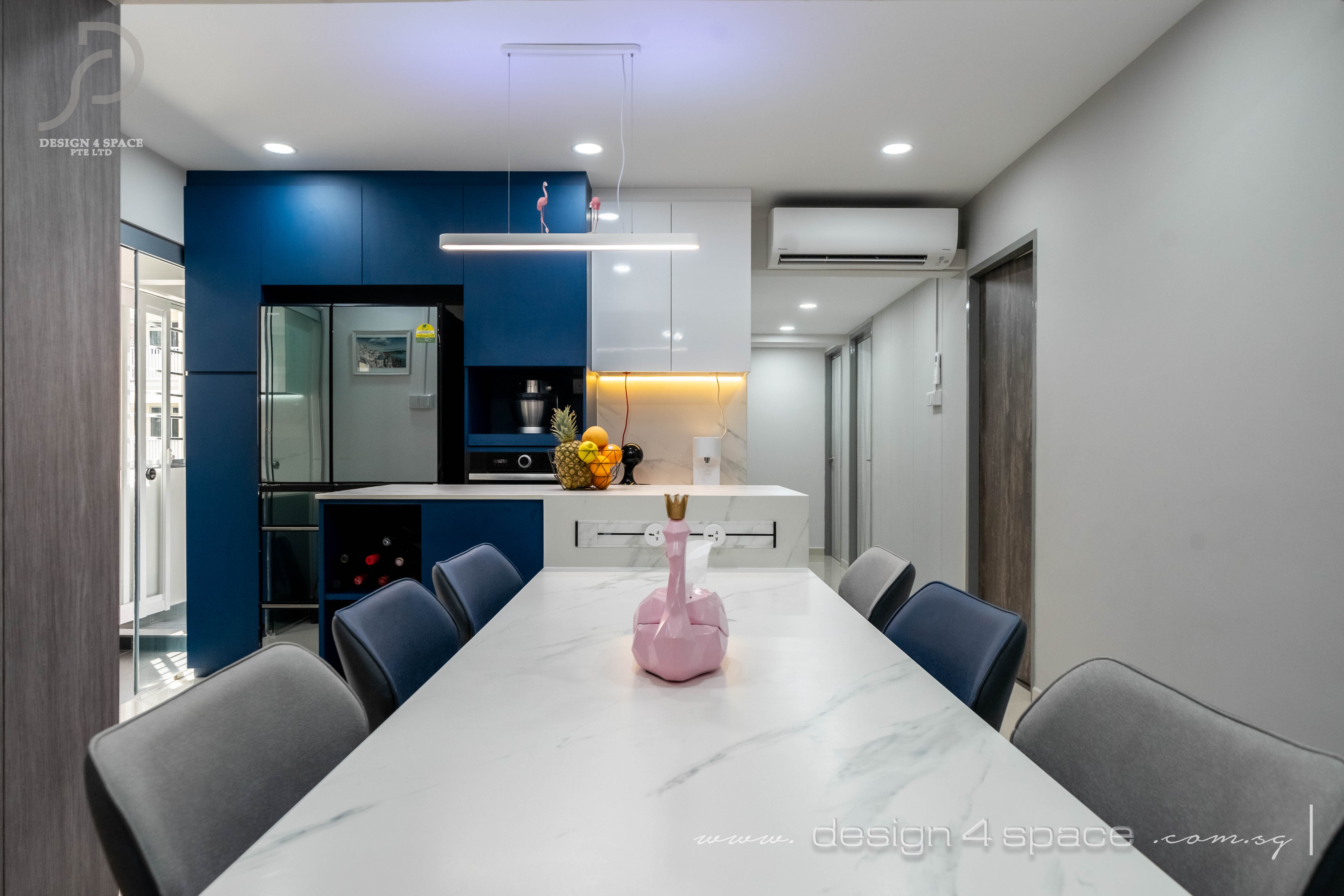 Contemporary, Modern Design - Kitchen - HDB 5 Room - Design by Design 4 Space Pte Ltd