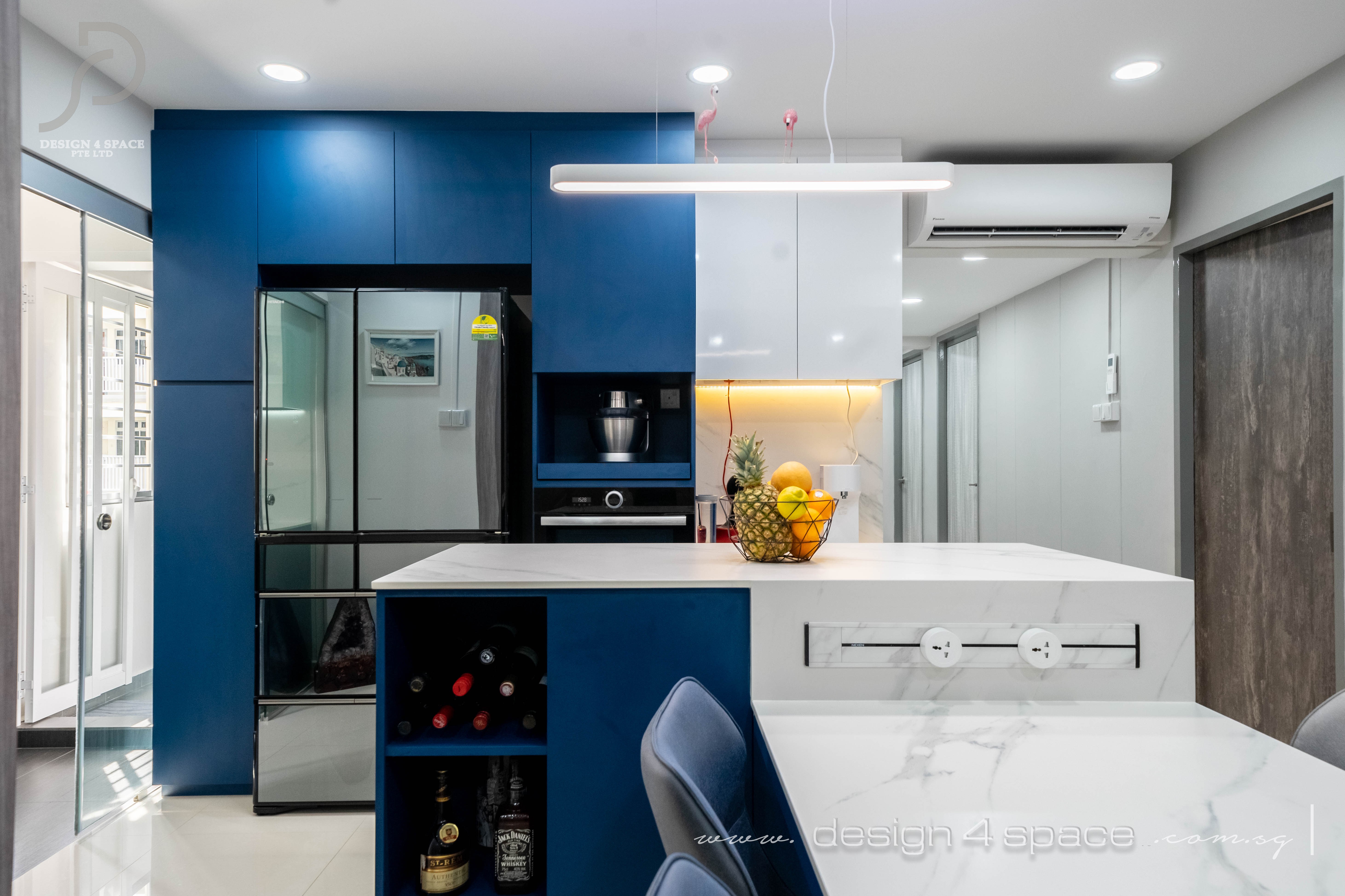 Contemporary, Modern Design - Kitchen - HDB 5 Room - Design by Design 4 Space Pte Ltd