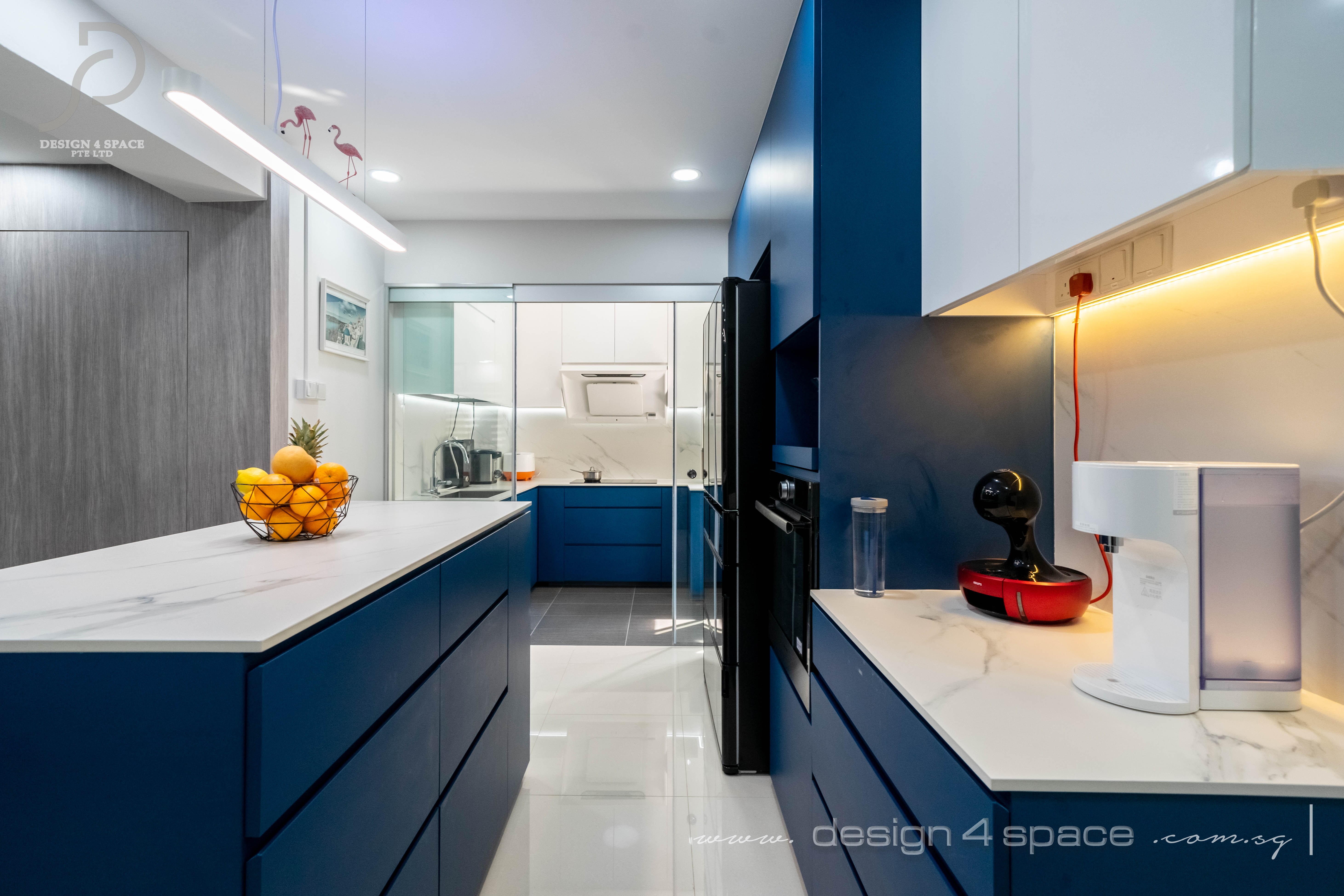 Contemporary, Modern Design - Kitchen - HDB 5 Room - Design by Design 4 Space Pte Ltd