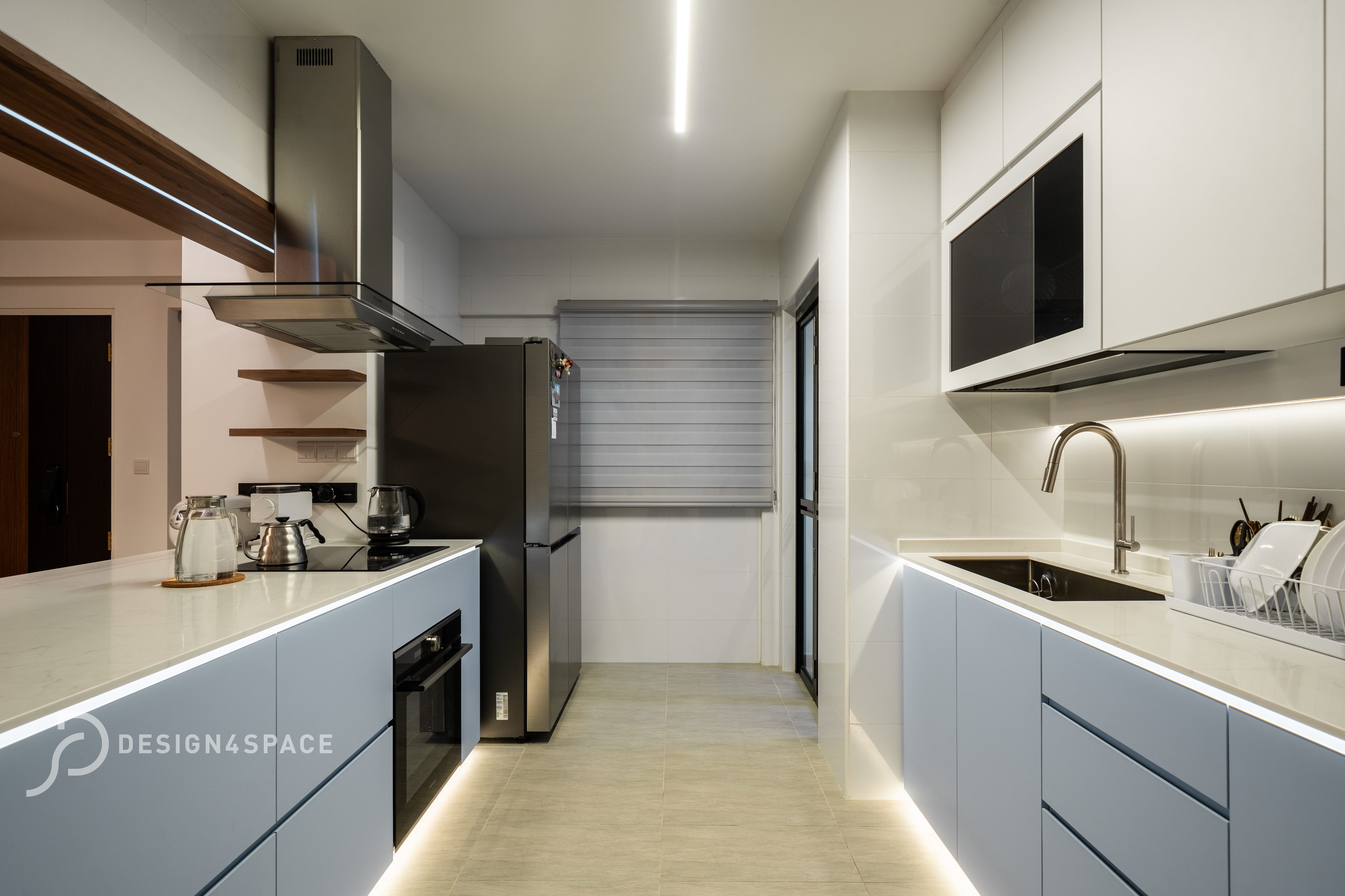 Contemporary, Modern Design - Kitchen - HDB 5 Room - Design by Design 4 Space Pte Ltd