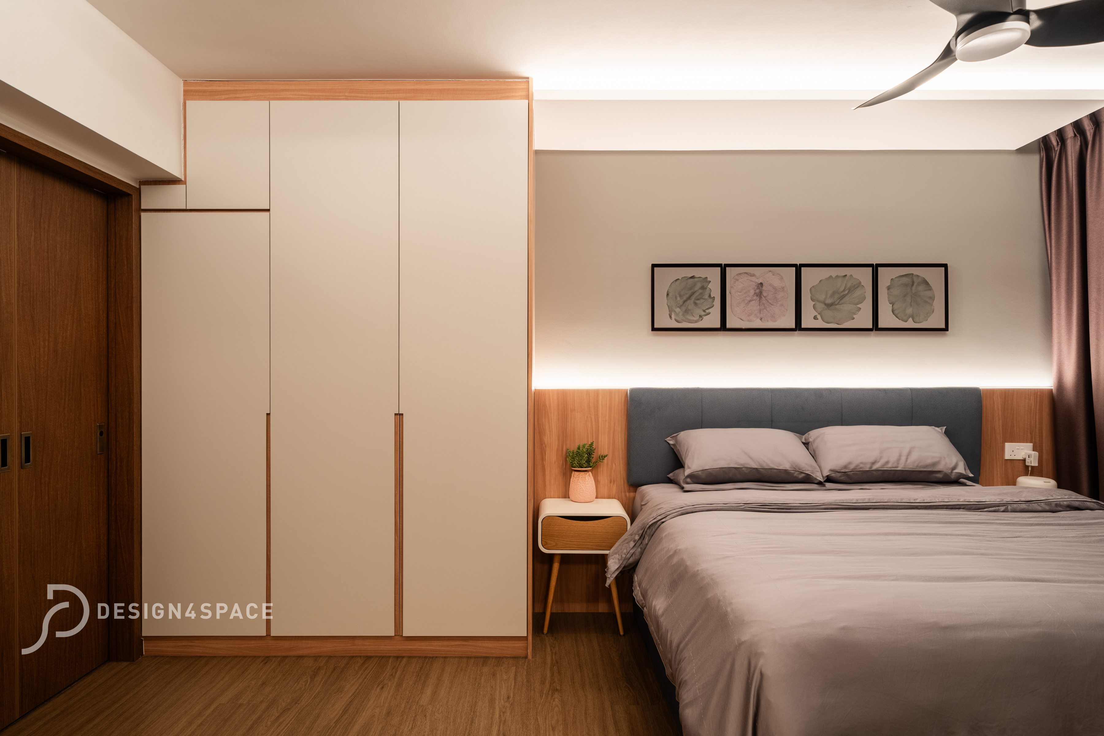 Contemporary, Modern Design - Bedroom - HDB 5 Room - Design by Design 4 Space Pte Ltd