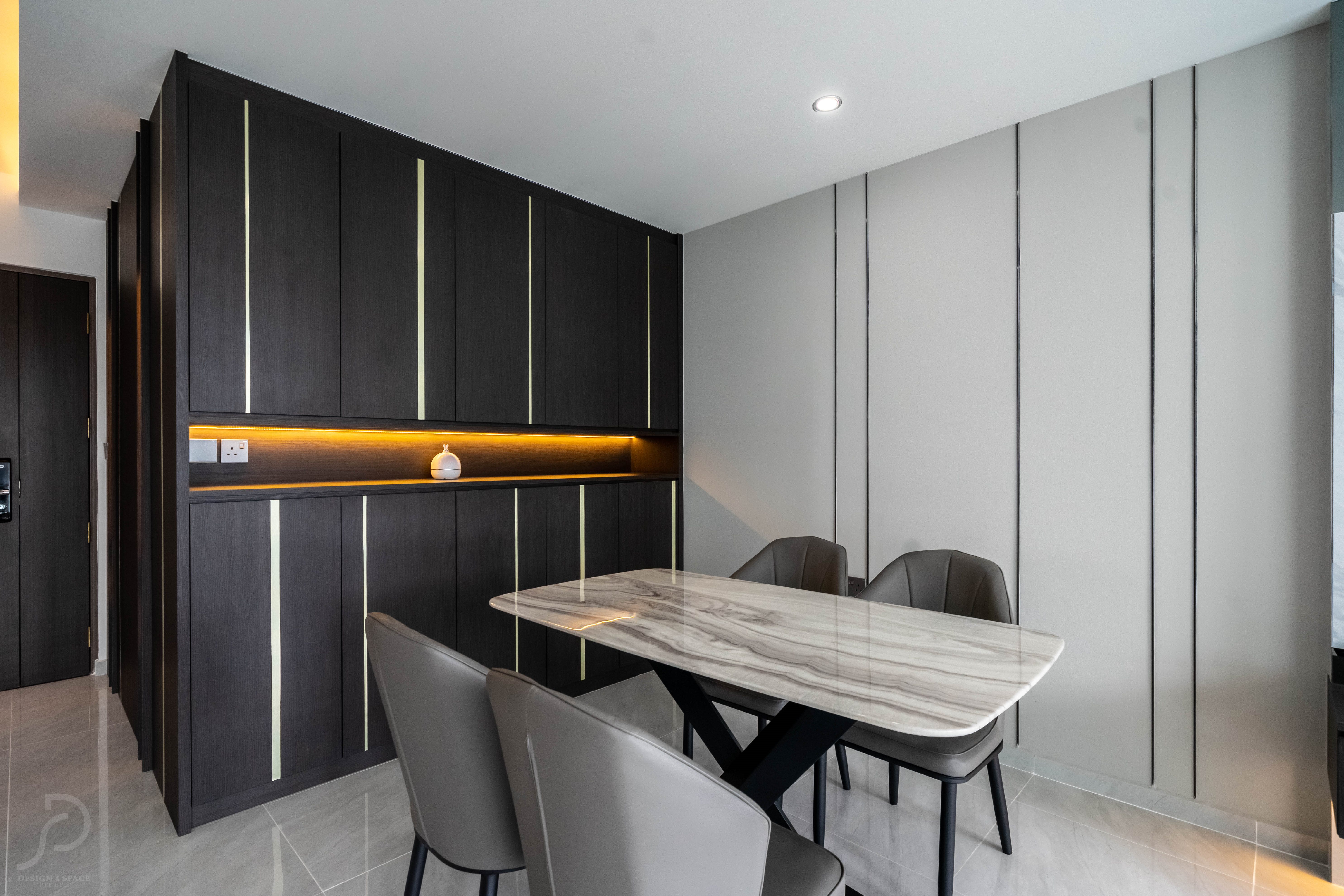 Minimalist, Modern Design - Dining Room - HDB 5 Room - Design by Design 4 Space Pte Ltd