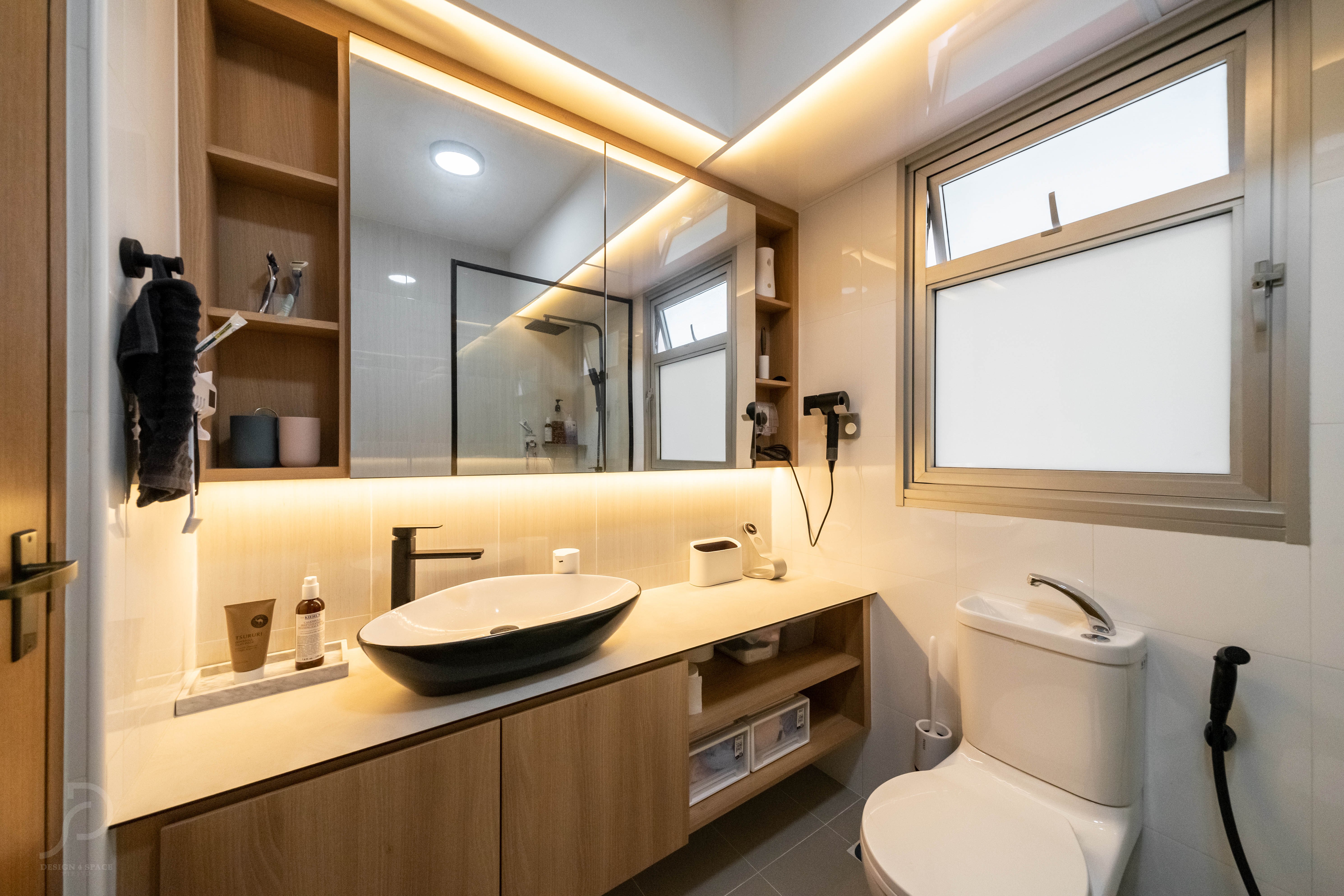 Scandinavian Design - Bathroom - HDB 5 Room - Design by Design 4 Space Pte Ltd