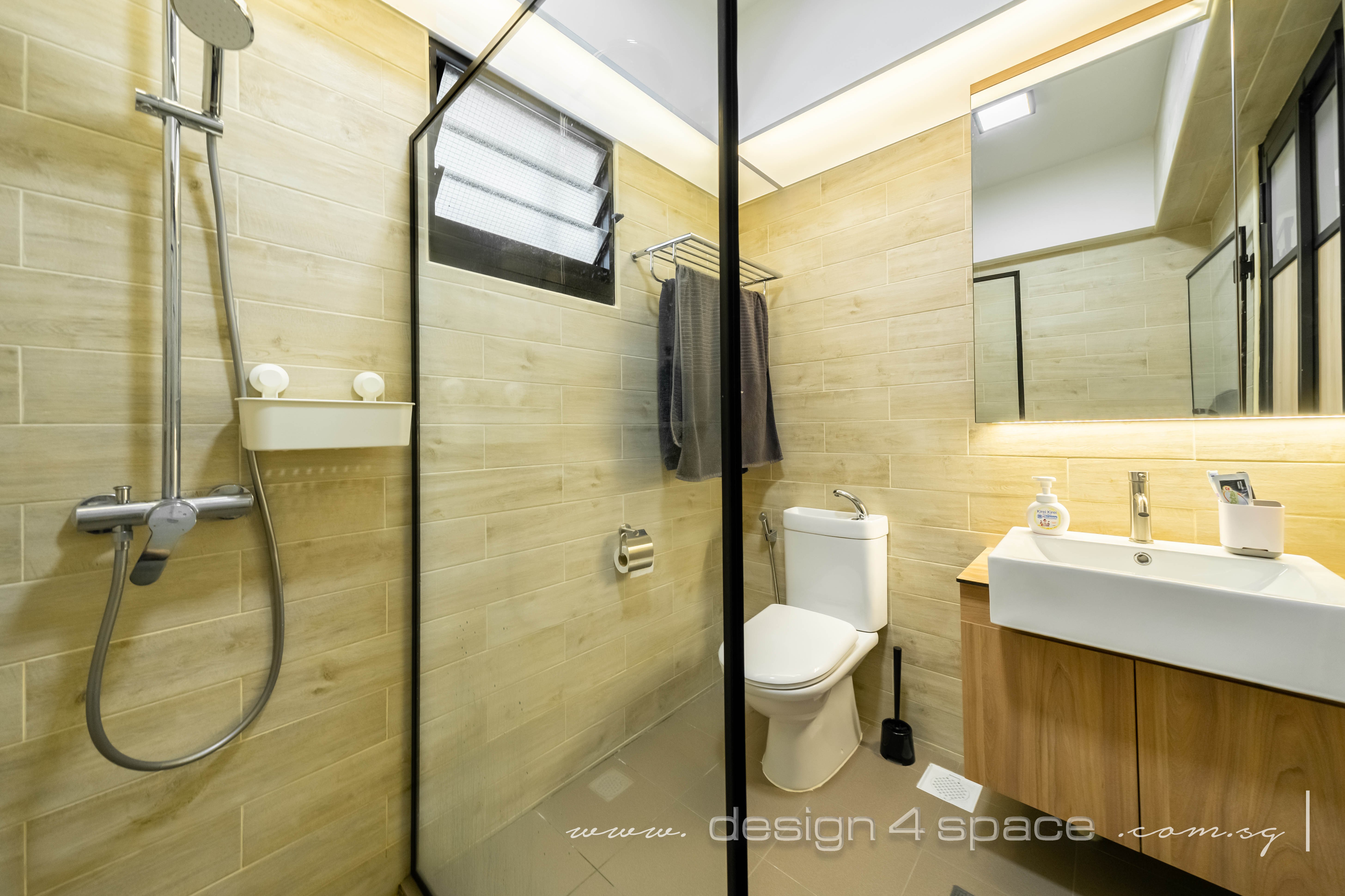 Scandinavian Design - Bathroom - HDB 5 Room - Design by Design 4 Space Pte Ltd