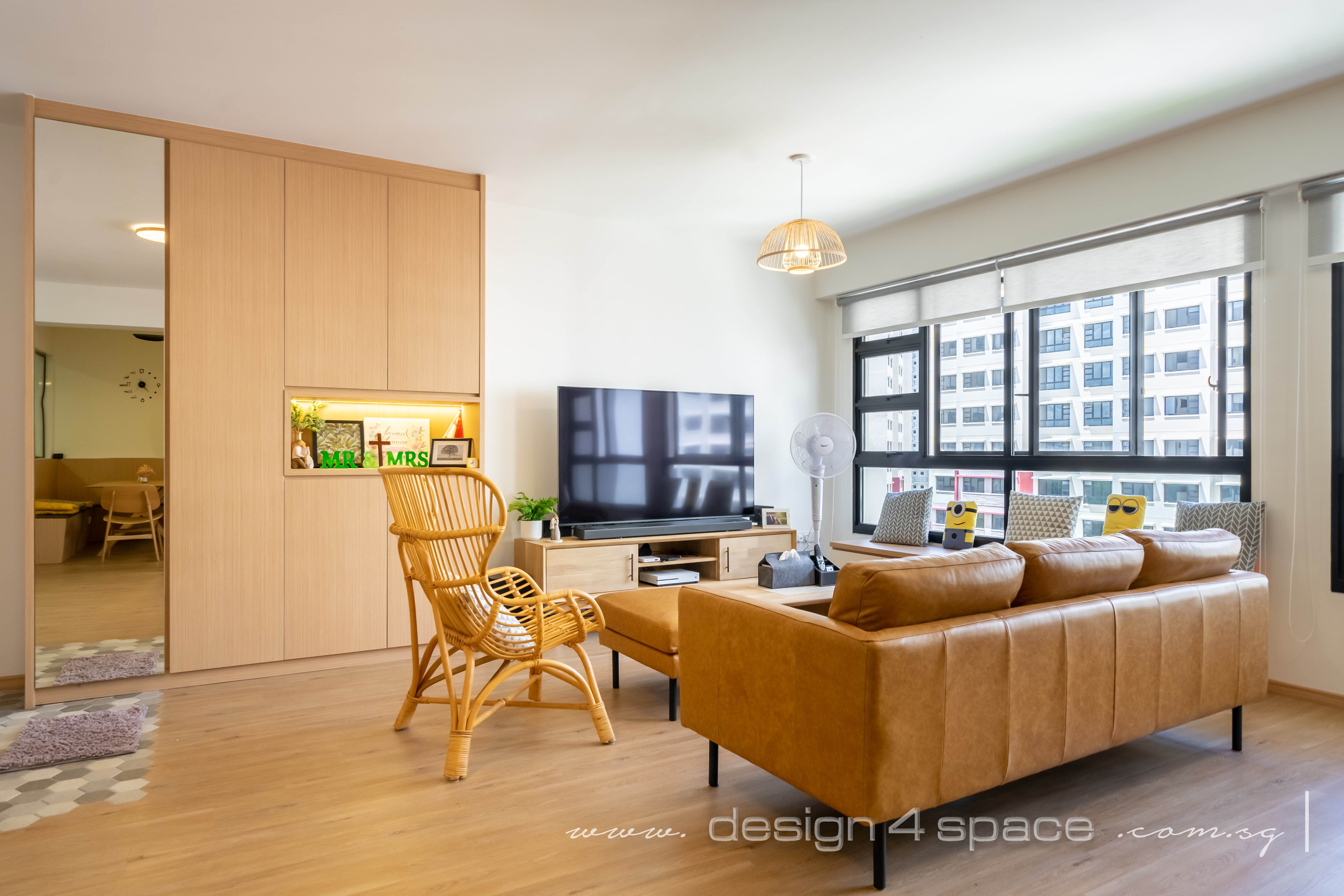 Scandinavian Design - Living Room - HDB 5 Room - Design by Design 4 Space Pte Ltd