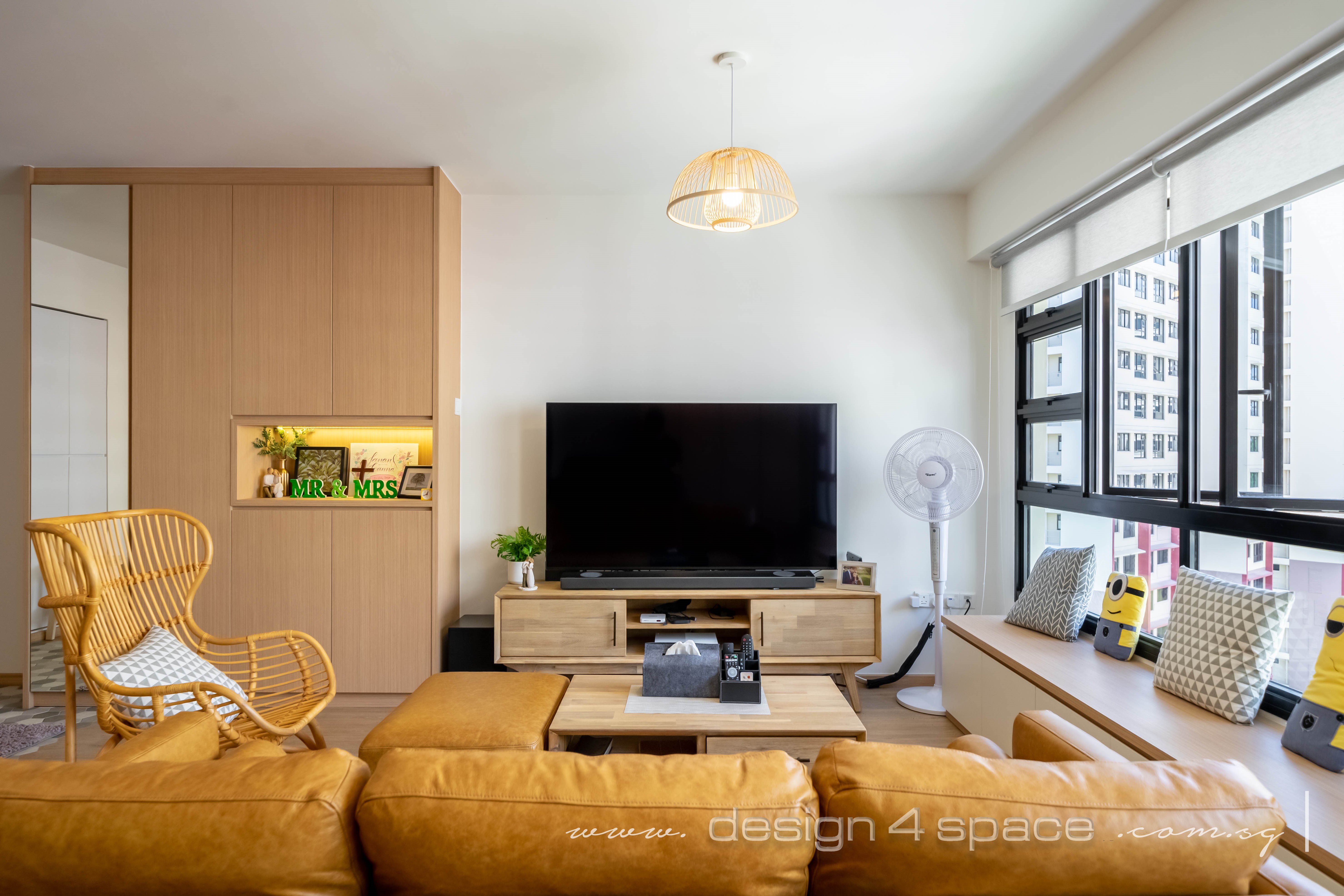 Scandinavian Design - Living Room - HDB 5 Room - Design by Design 4 Space Pte Ltd