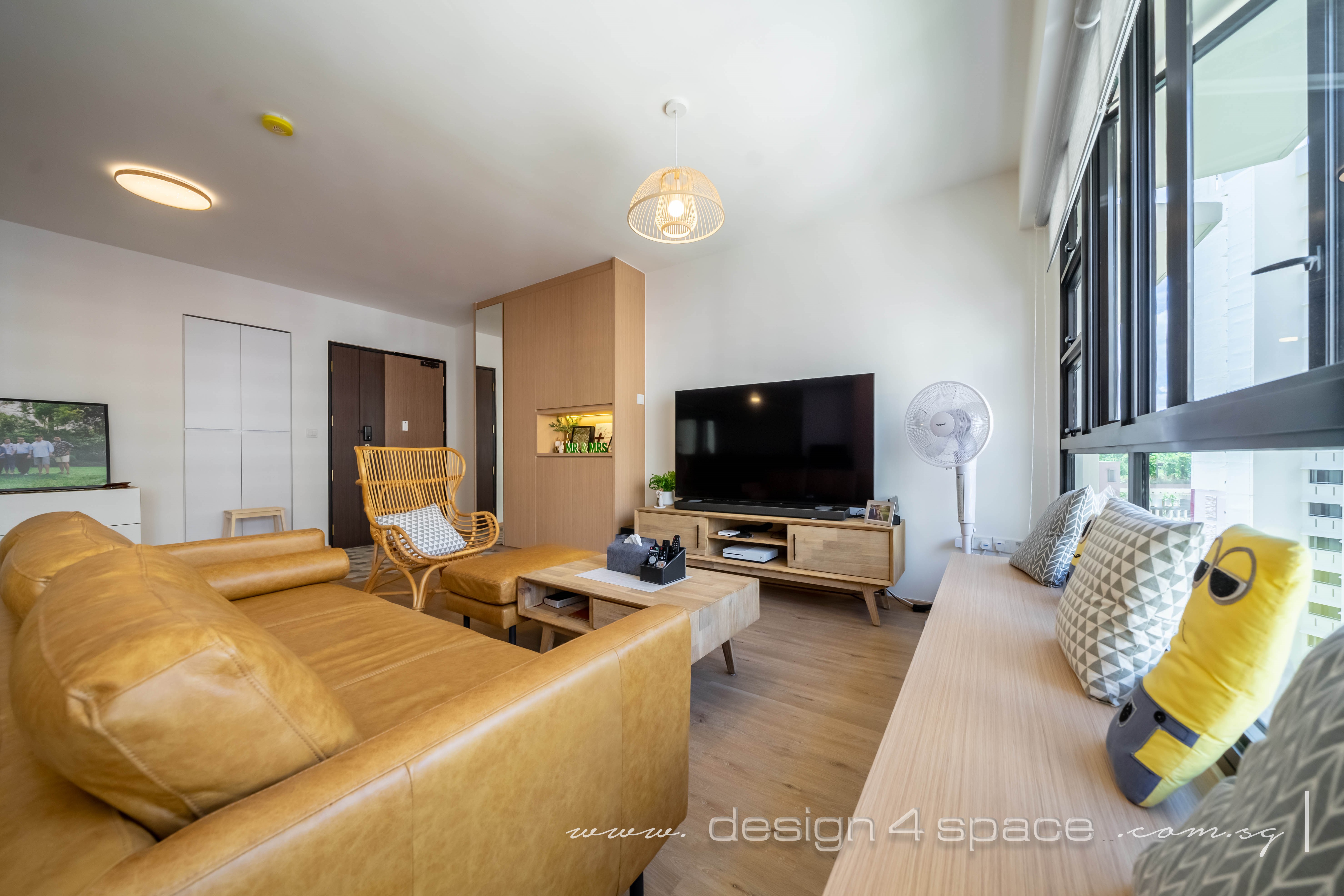 Scandinavian Design - Living Room - HDB 5 Room - Design by Design 4 Space Pte Ltd