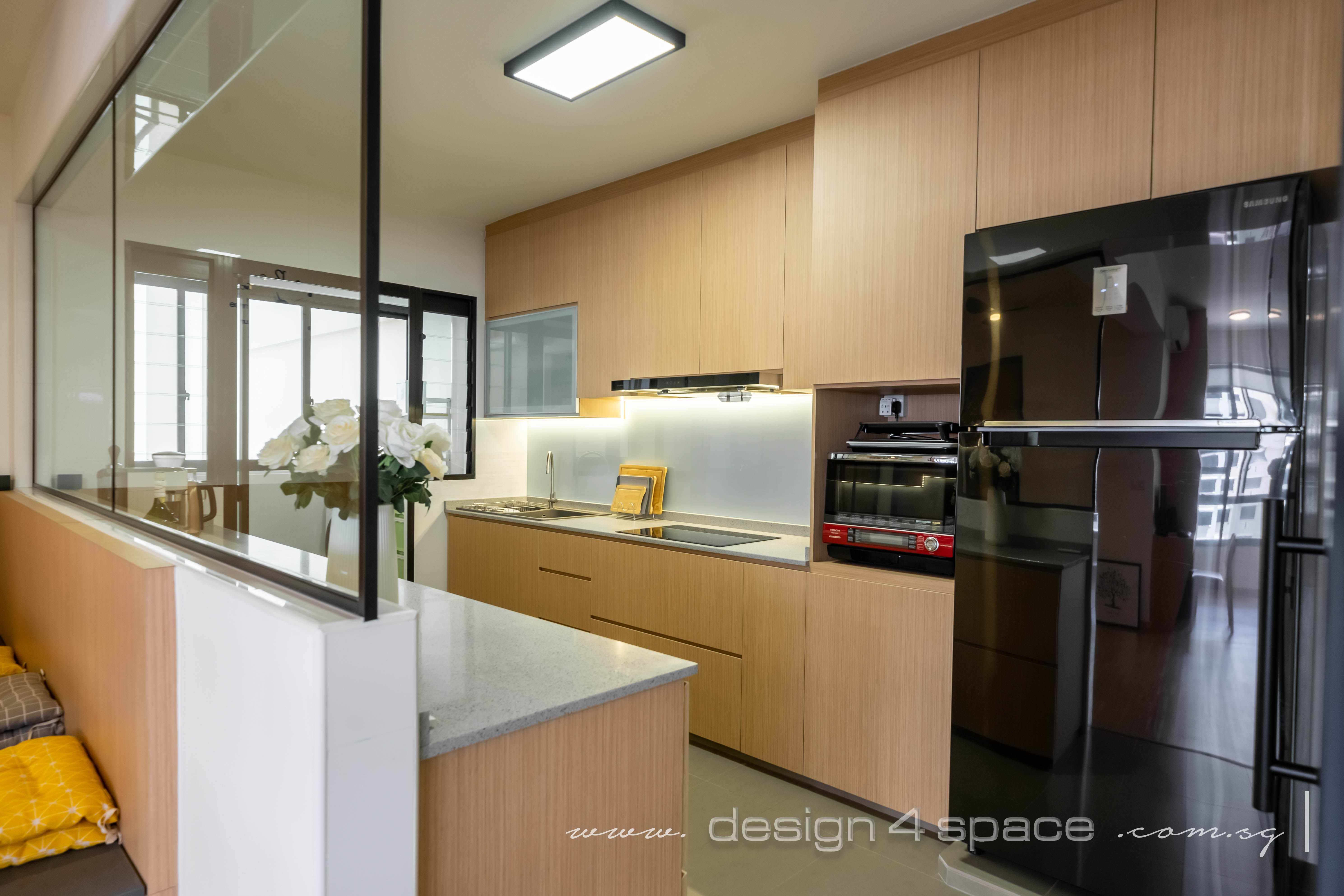 Scandinavian Design - Kitchen - HDB 5 Room - Design by Design 4 Space Pte Ltd
