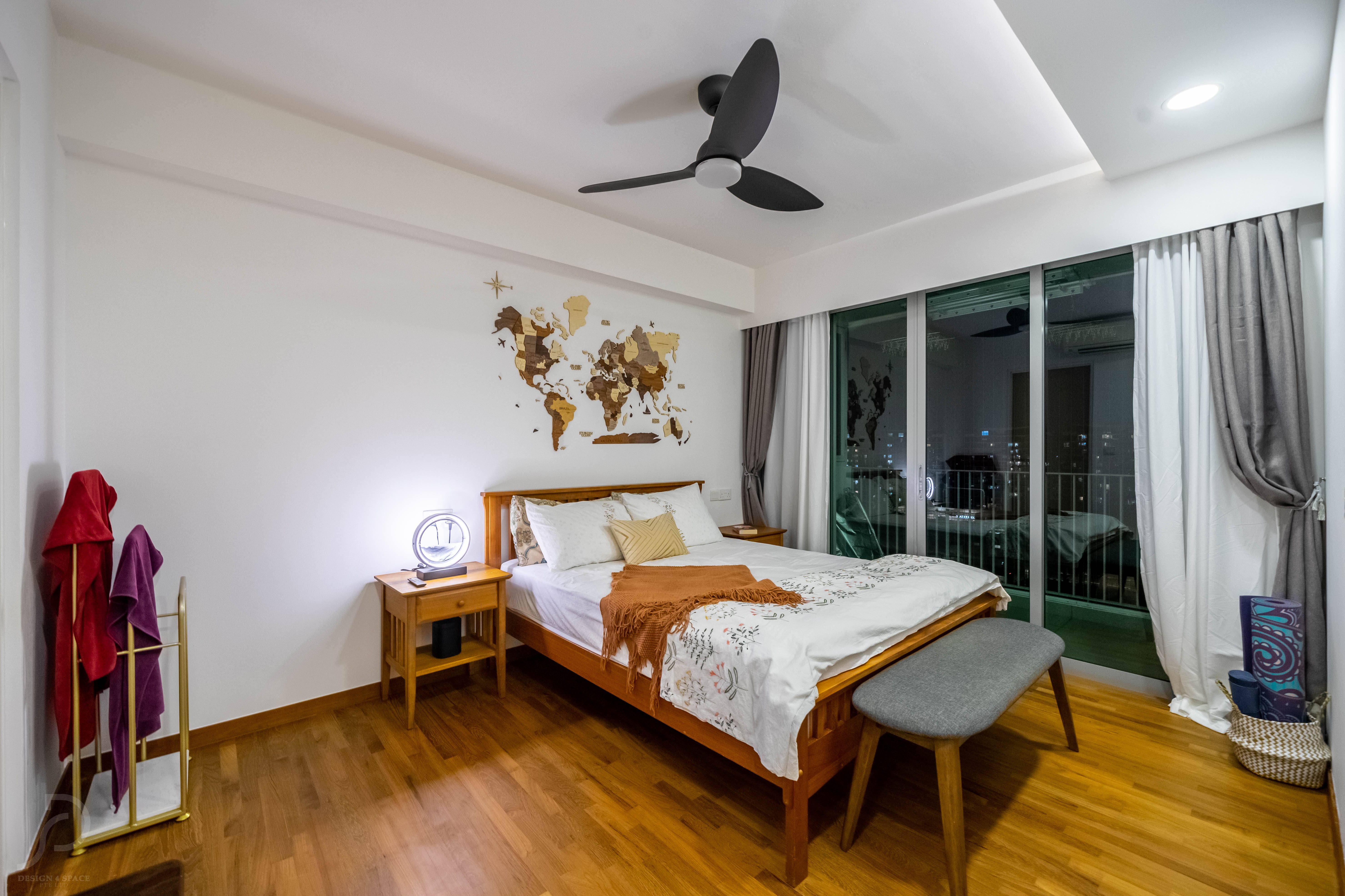 Contemporary Design - Bedroom - HDB Executive Apartment - Design by Design 4 Space Pte Ltd