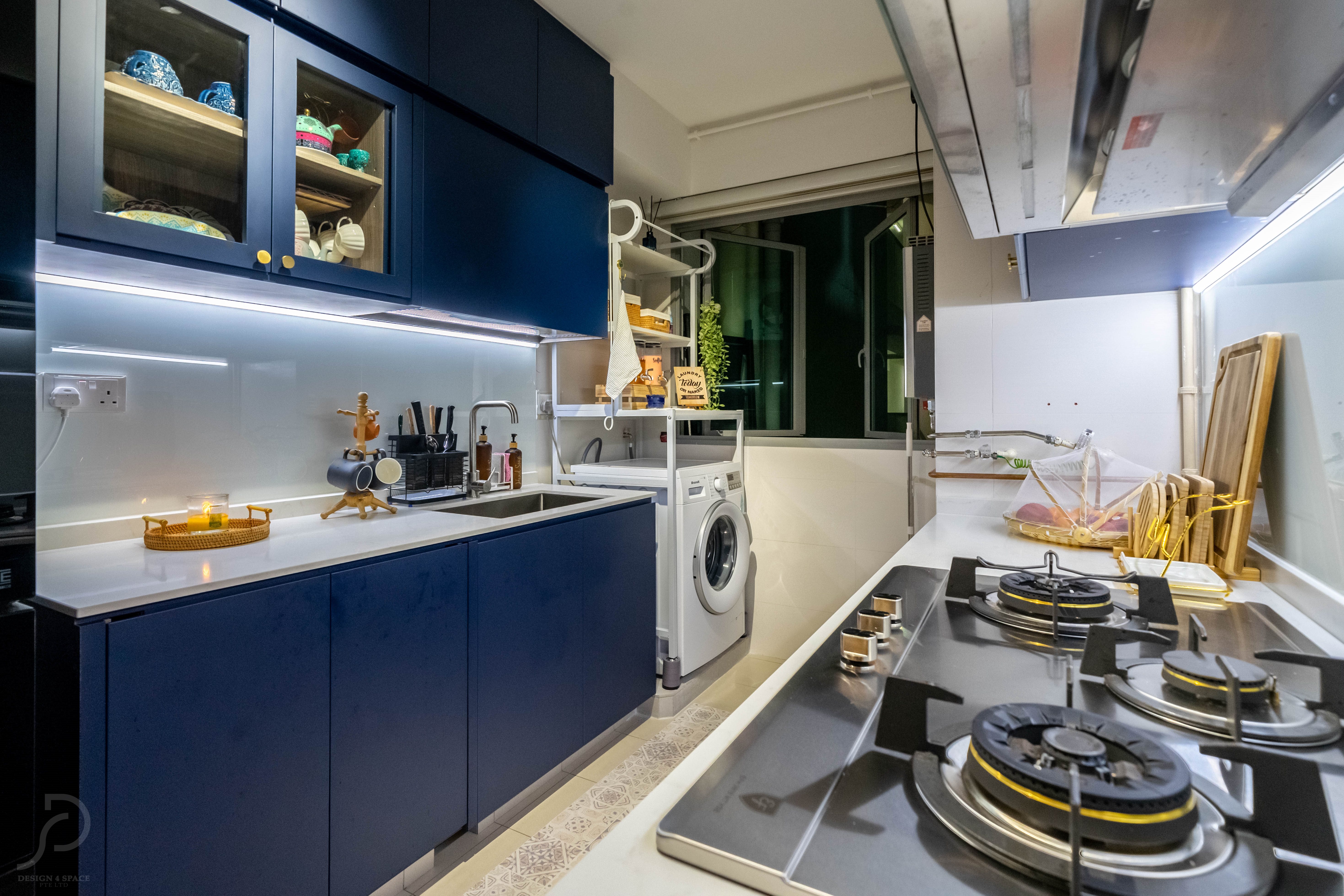 Contemporary Design - Kitchen - HDB Executive Apartment - Design by Design 4 Space Pte Ltd