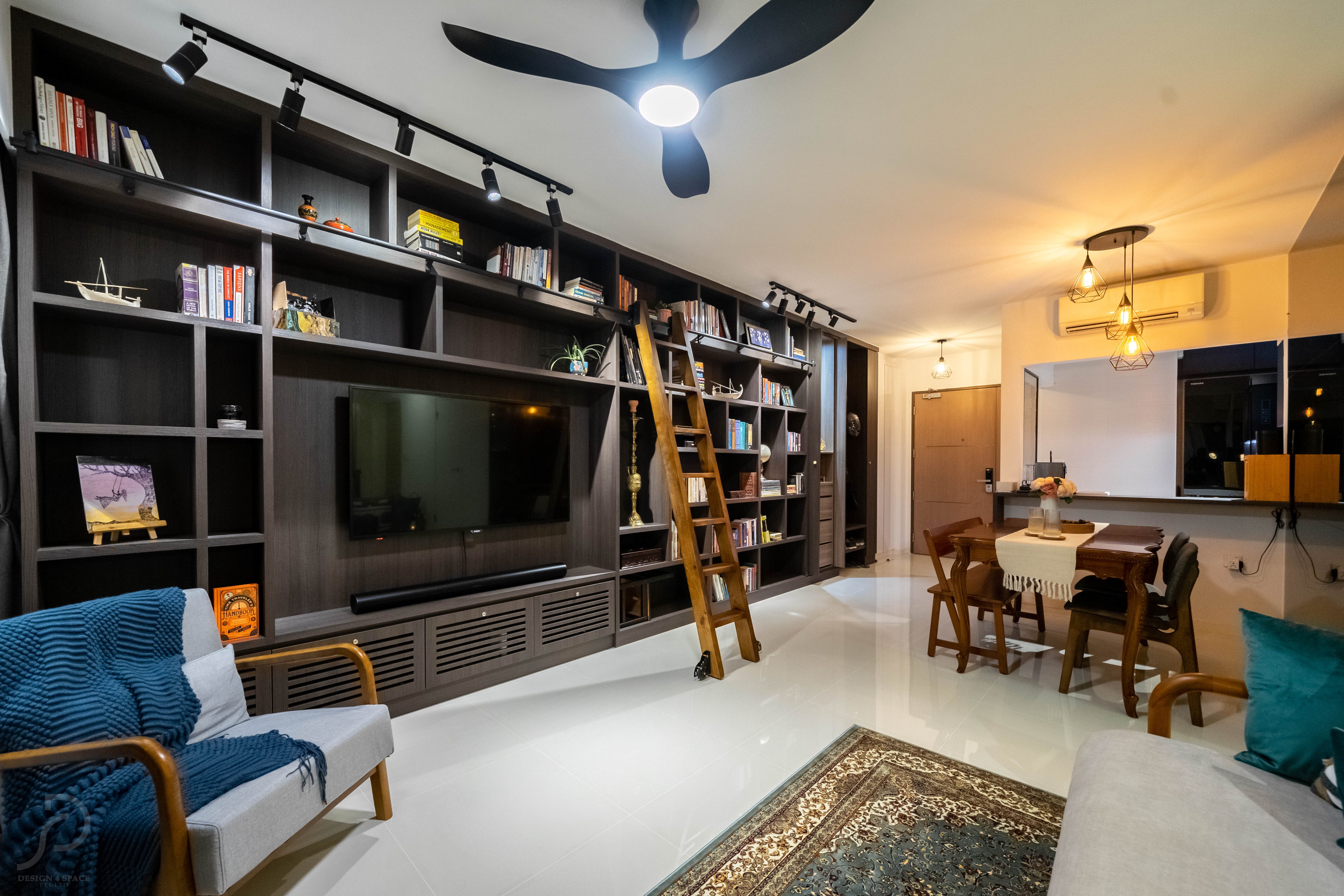 Contemporary Design - Living Room - HDB Executive Apartment - Design by Design 4 Space Pte Ltd