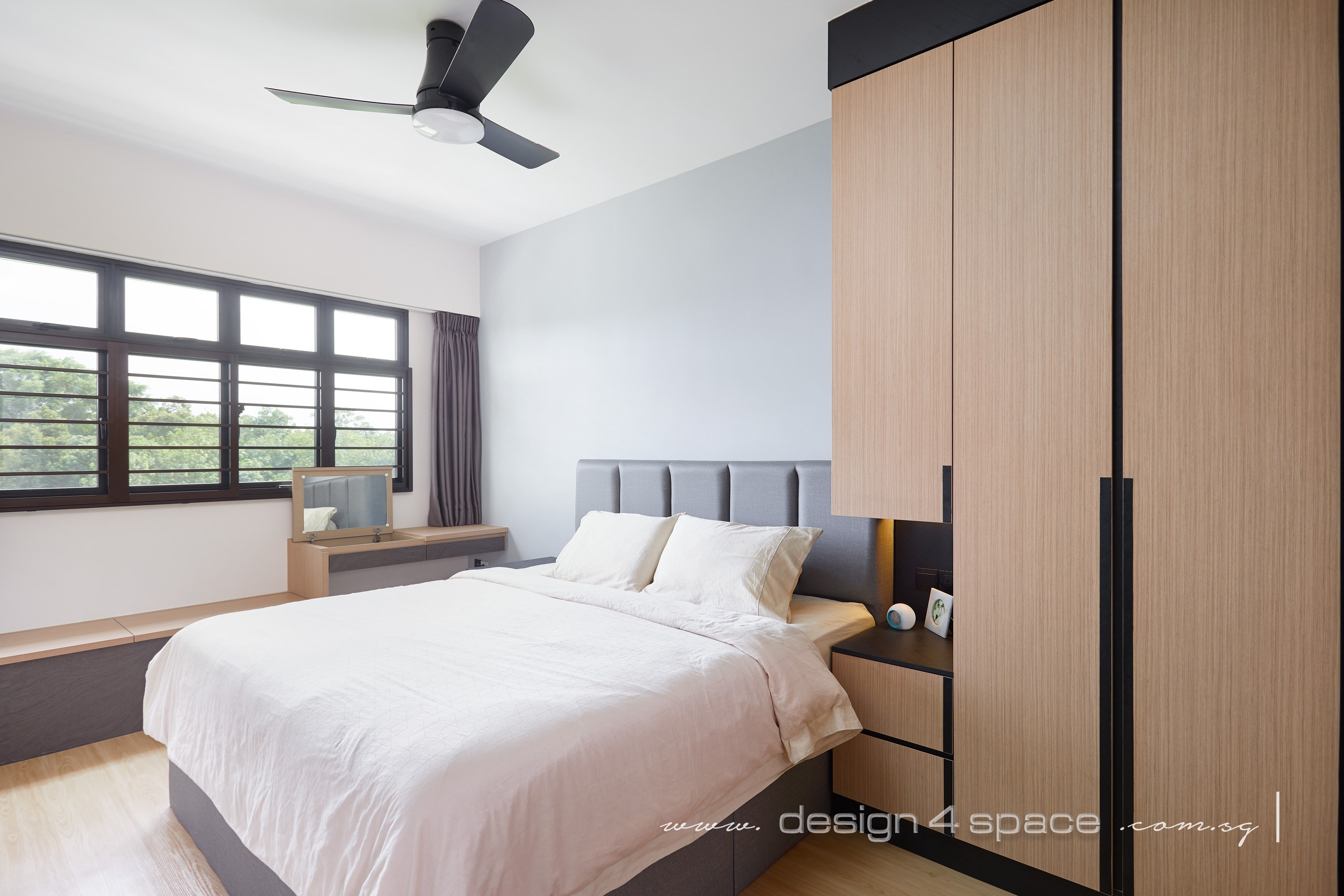 Contemporary, Modern Design - Bedroom - HDB 5 Room - Design by Design 4 Space Pte Ltd