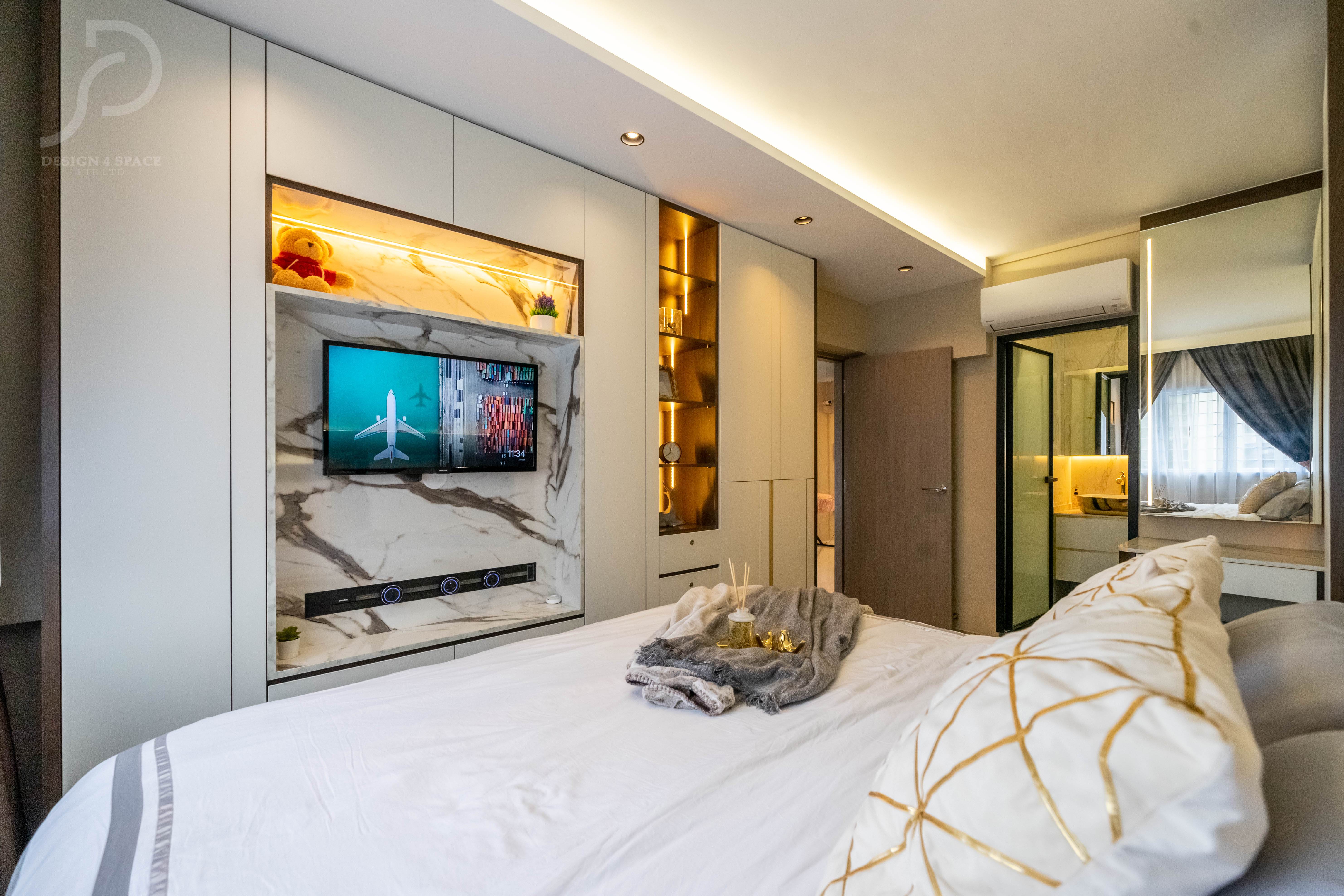 Modern Design - Bedroom - HDB 5 Room - Design by Design 4 Space Pte Ltd