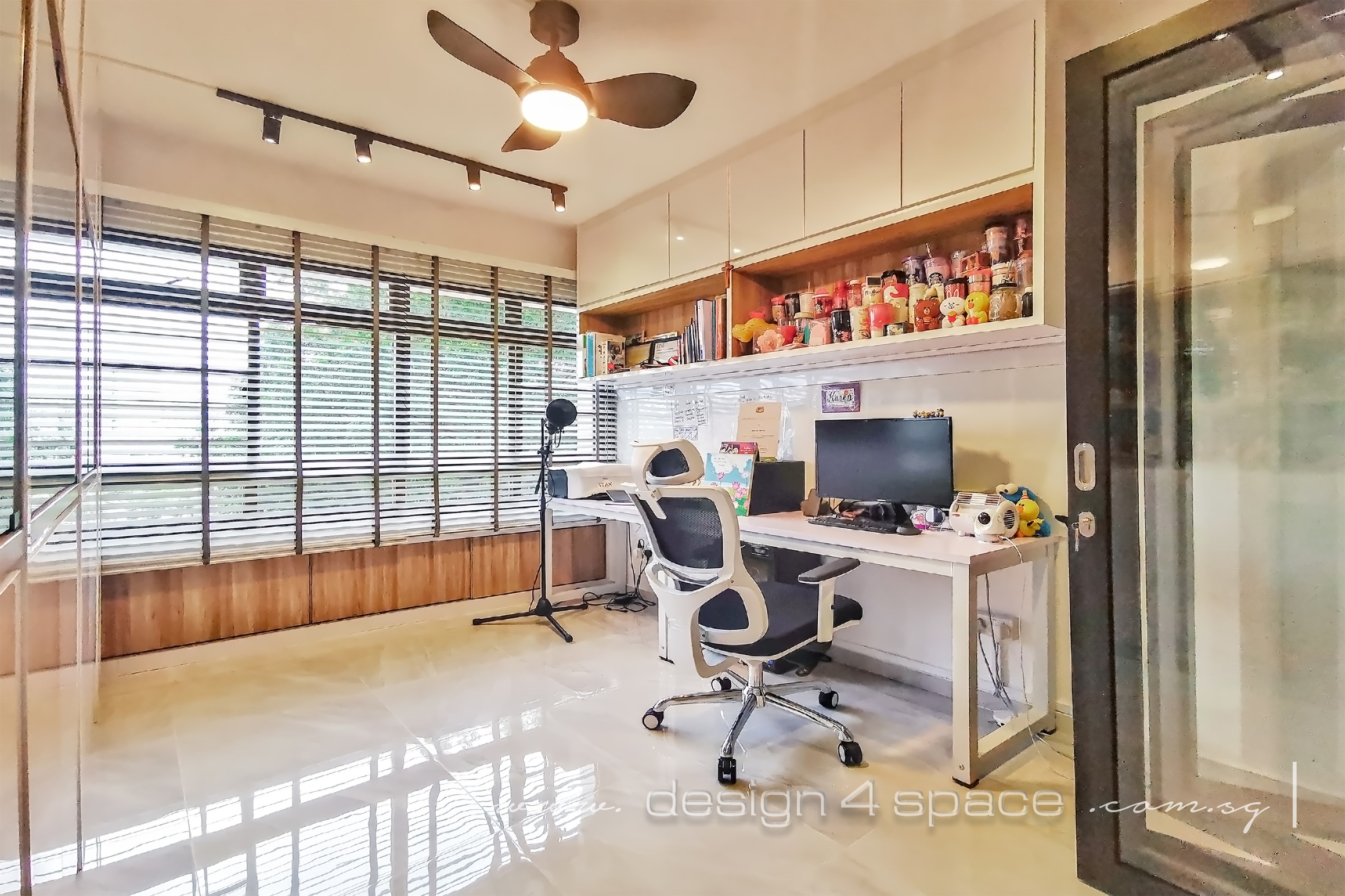 Contemporary, Modern Design - Study Room - HDB 5 Room - Design by Design 4 Space Pte Ltd