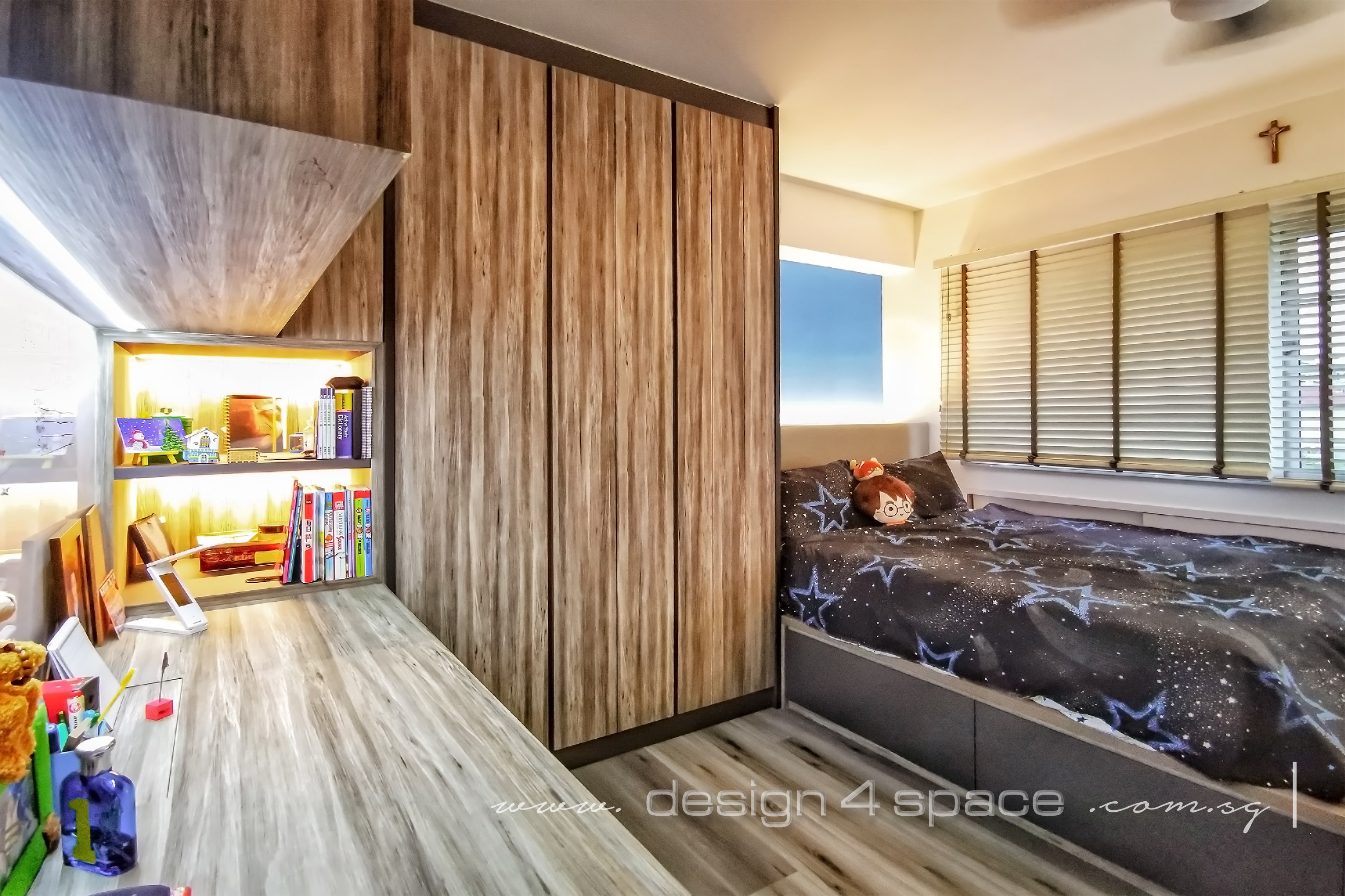 Contemporary, Modern Design - Bedroom - HDB 5 Room - Design by Design 4 Space Pte Ltd