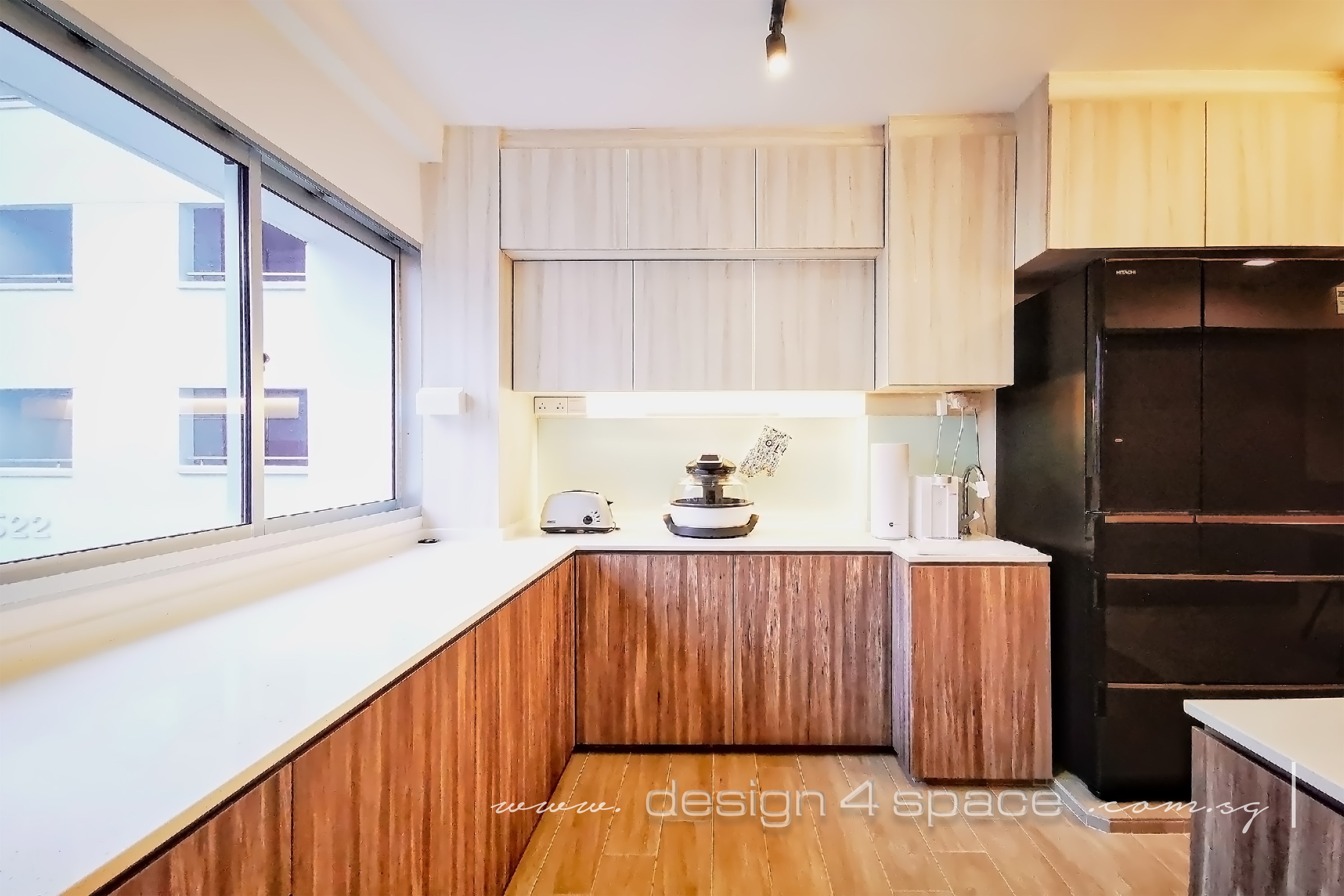 Contemporary, Modern Design - Kitchen - HDB 5 Room - Design by Design 4 Space Pte Ltd