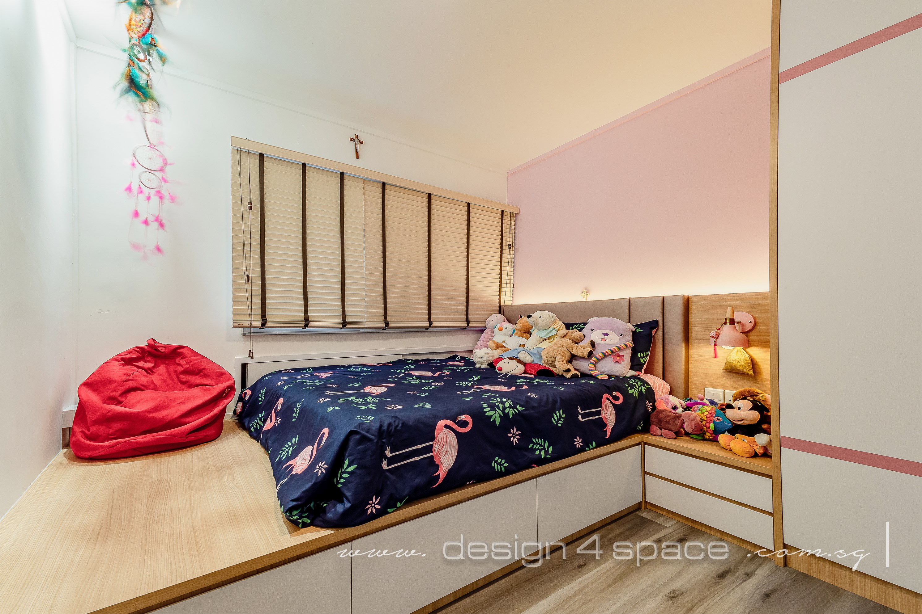 Contemporary, Modern Design - Bedroom - HDB 5 Room - Design by Design 4 Space Pte Ltd