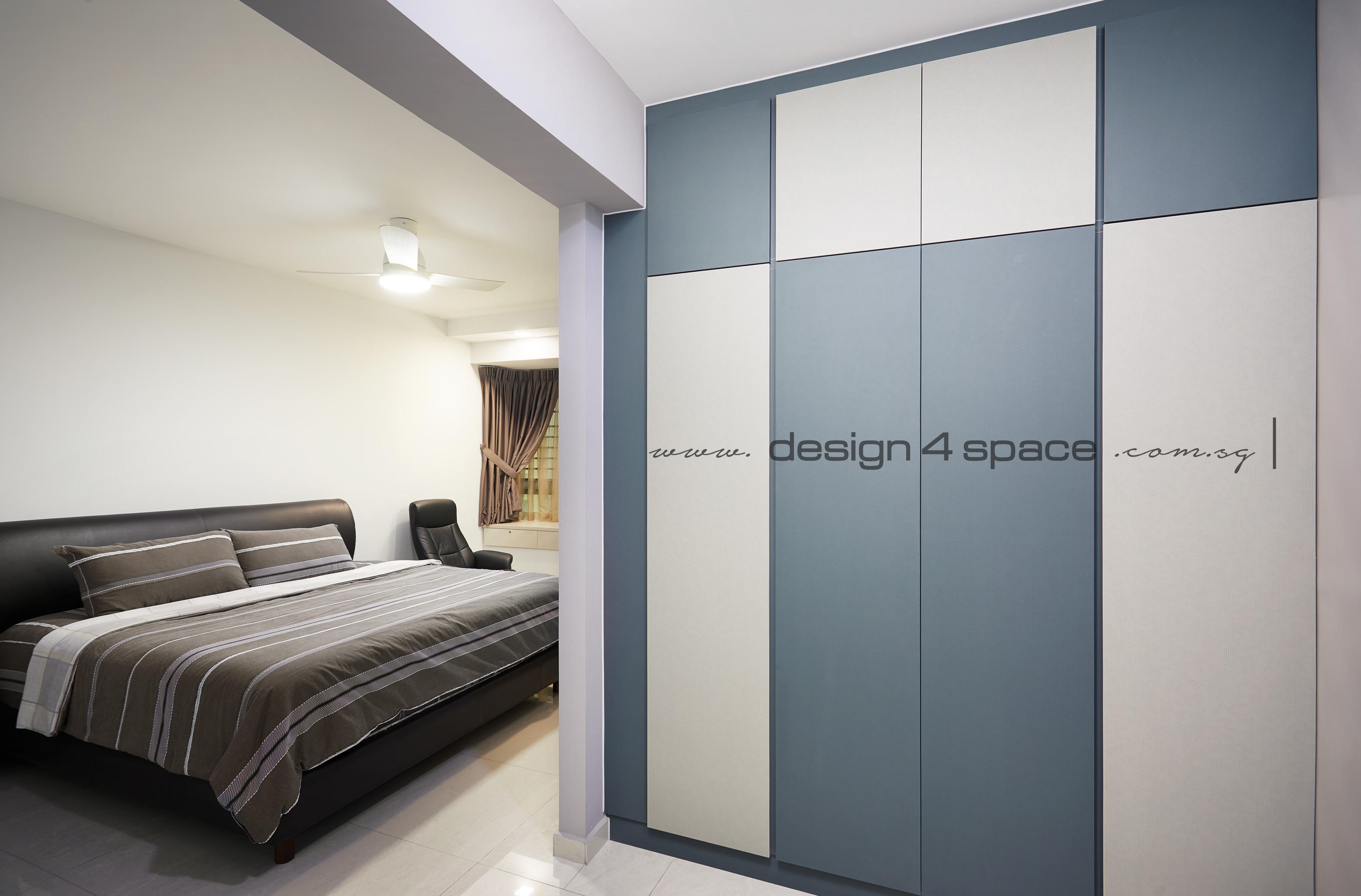 Contemporary Design - Bedroom - HDB 5 Room - Design by Design 4 Space Pte Ltd