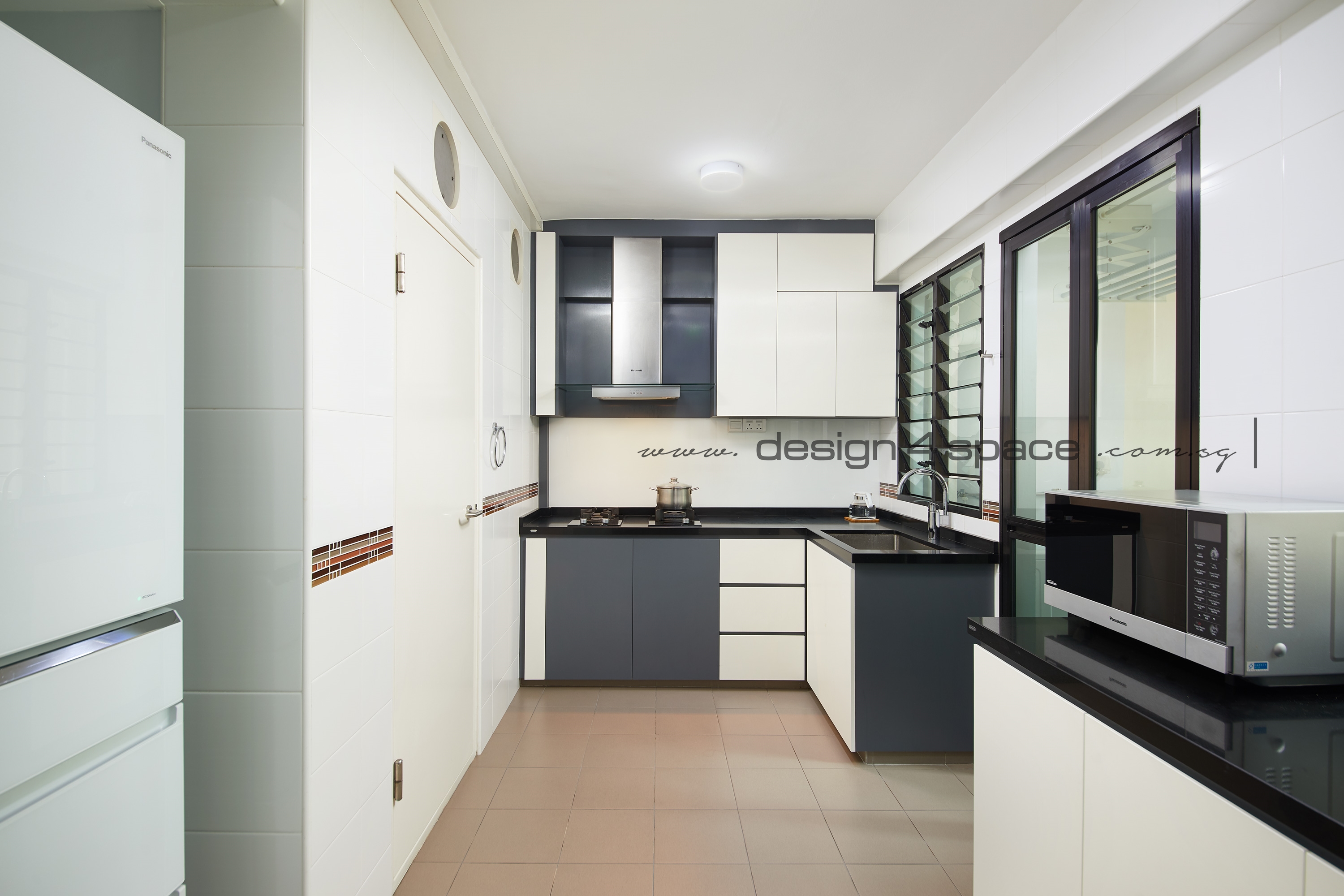 Contemporary Design - Kitchen - HDB 5 Room - Design by Design 4 Space Pte Ltd