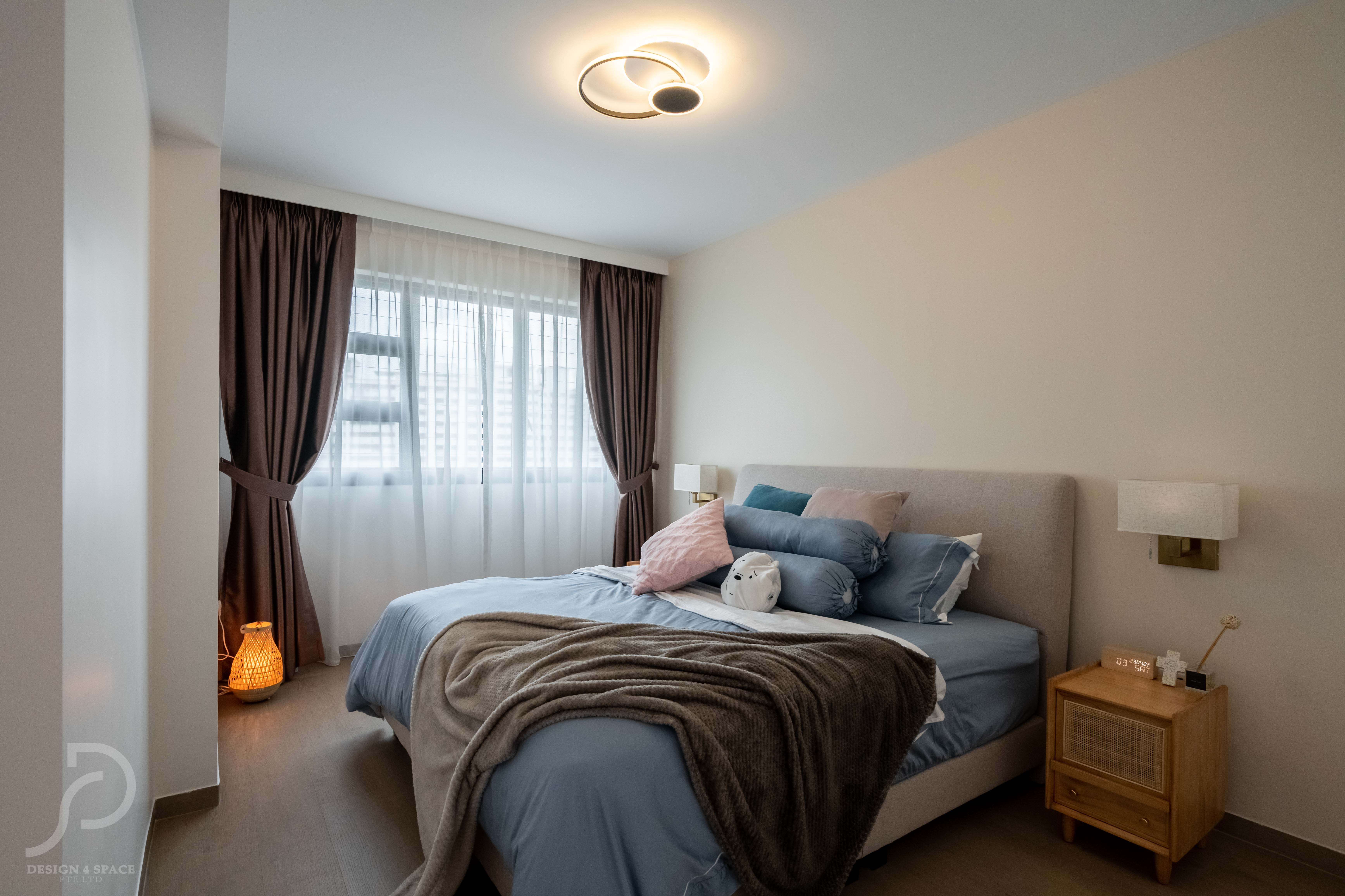 Contemporary, Minimalist Design - Bedroom - HDB 5 Room - Design by Design 4 Space Pte Ltd