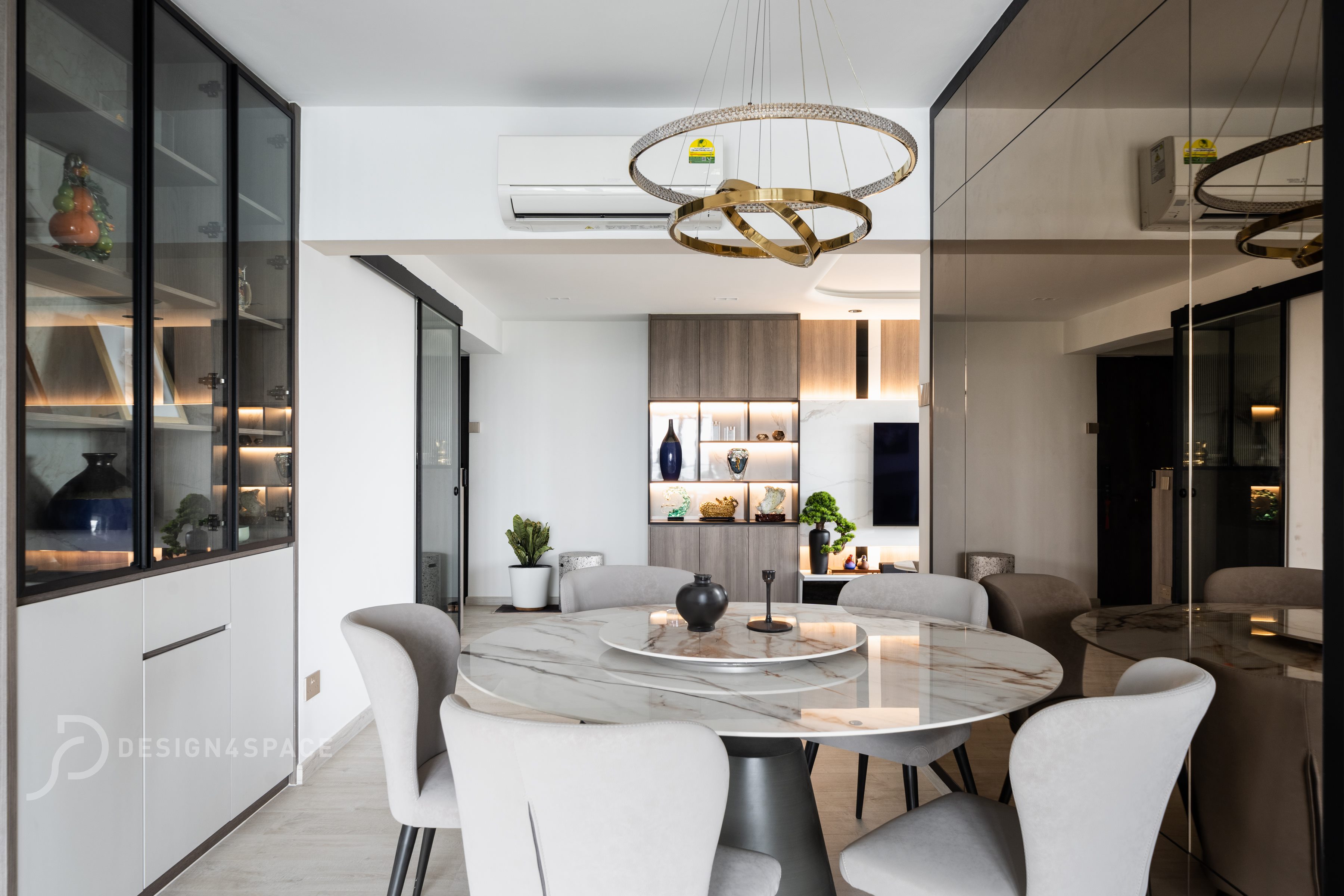 Modern Design - Dining Room - HDB 5 Room - Design by Design 4 Space Pte Ltd