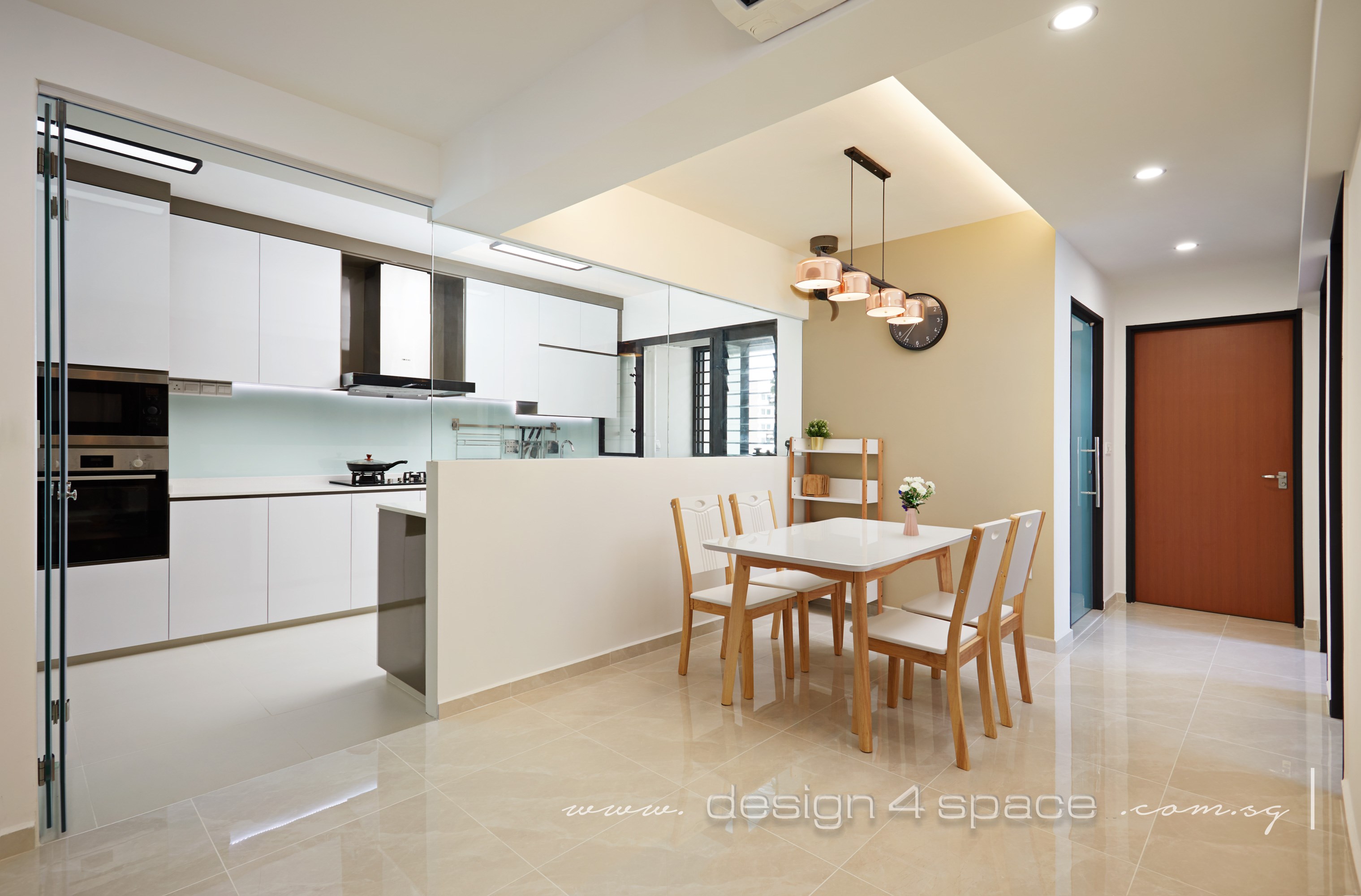 Contemporary, Scandinavian Design - Dining Room - HDB 5 Room - Design by Design 4 Space Pte Ltd