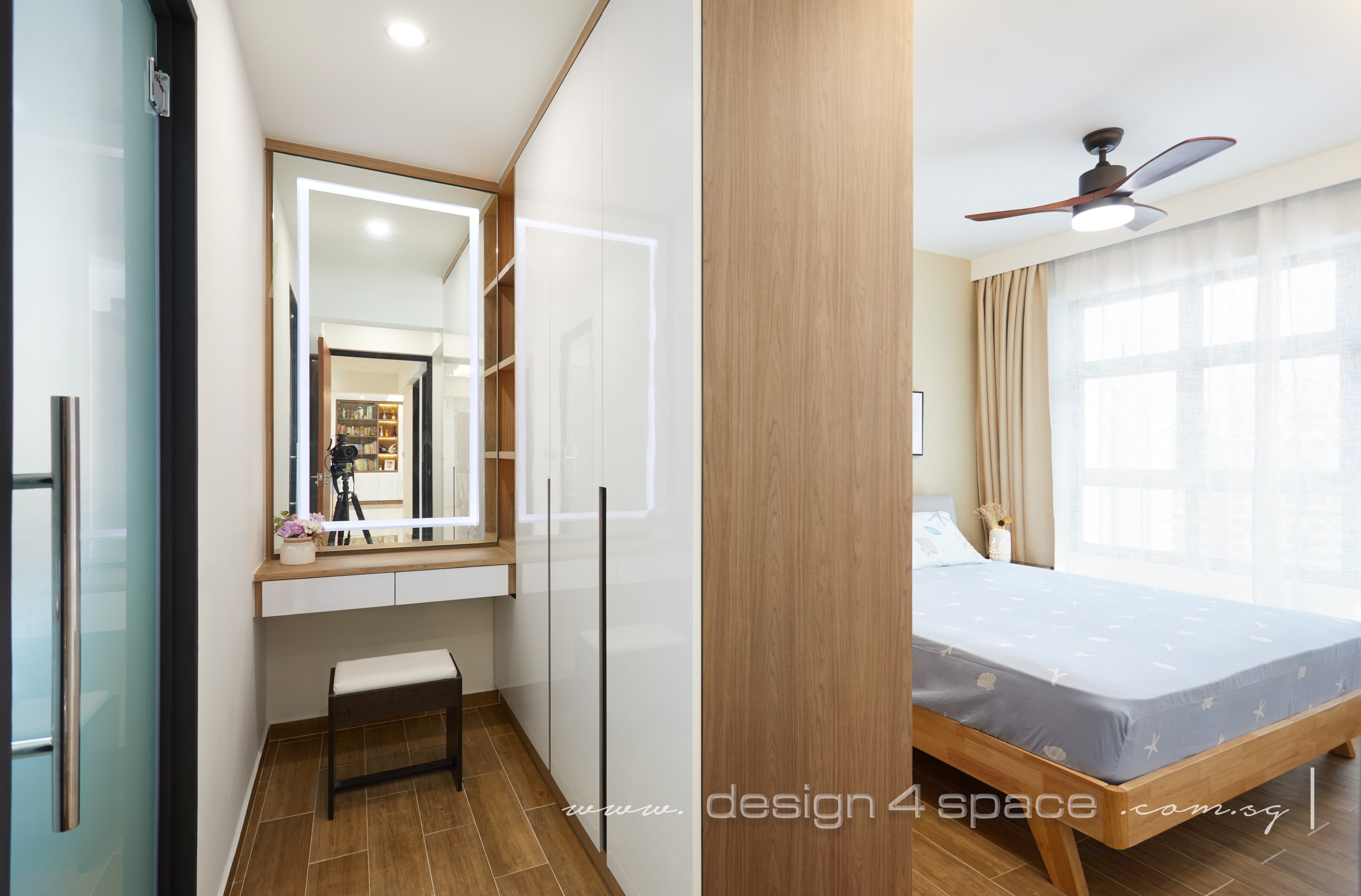 Contemporary, Scandinavian Design - Bedroom - HDB 5 Room - Design by Design 4 Space Pte Ltd