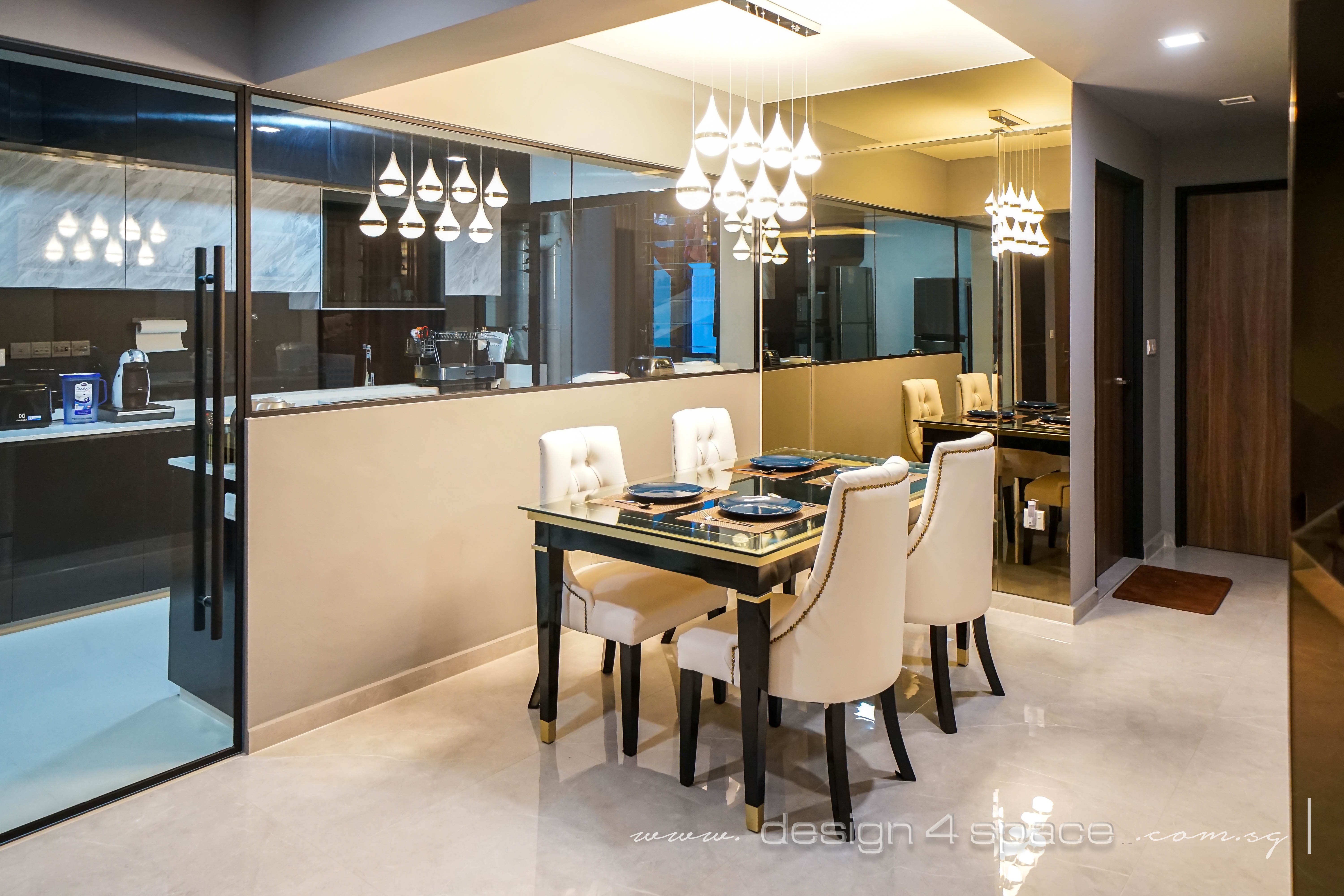 Modern Design - Dining Room - HDB 5 Room - Design by Design 4 Space Pte Ltd