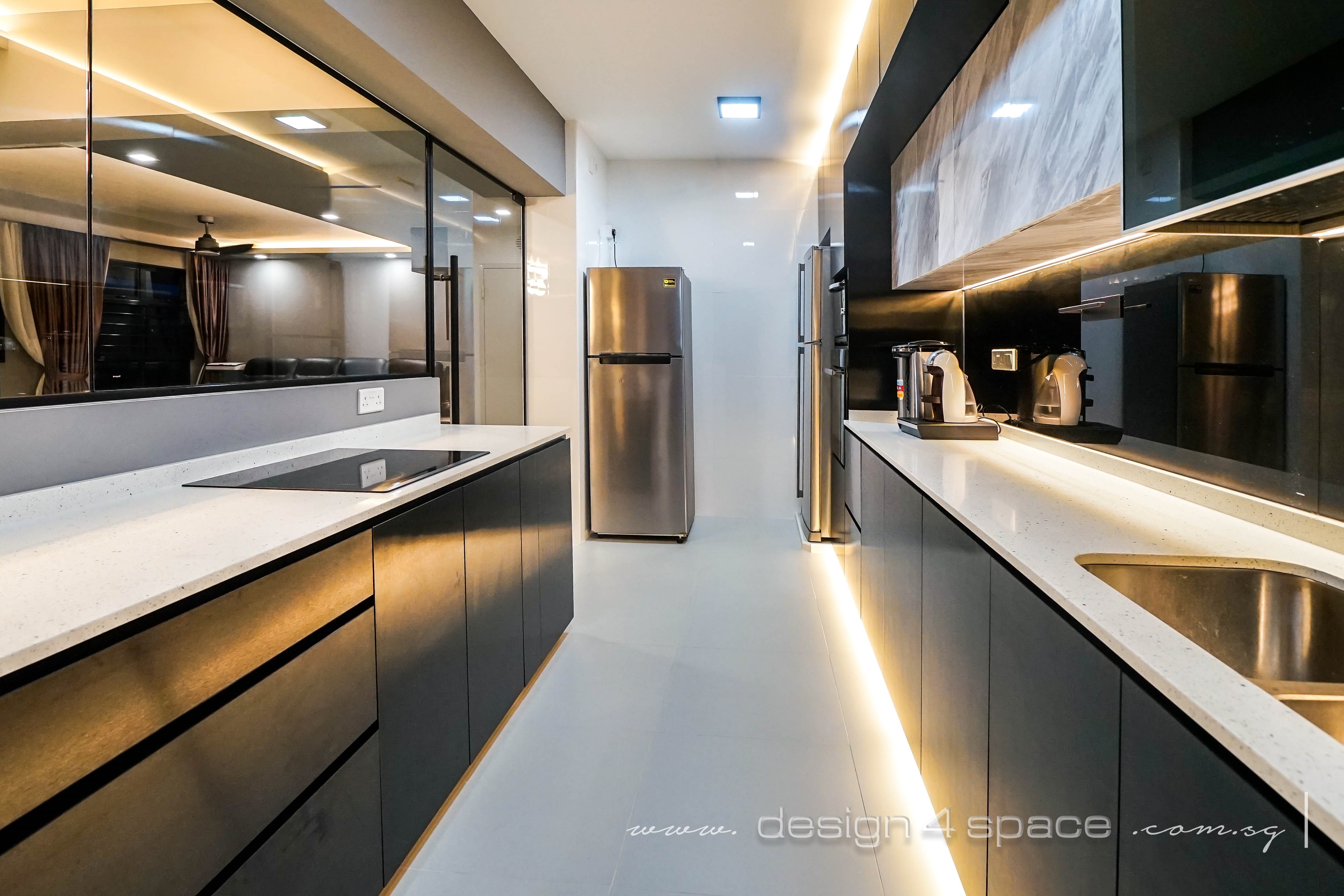 Modern Design - Kitchen - HDB 5 Room - Design by Design 4 Space Pte Ltd