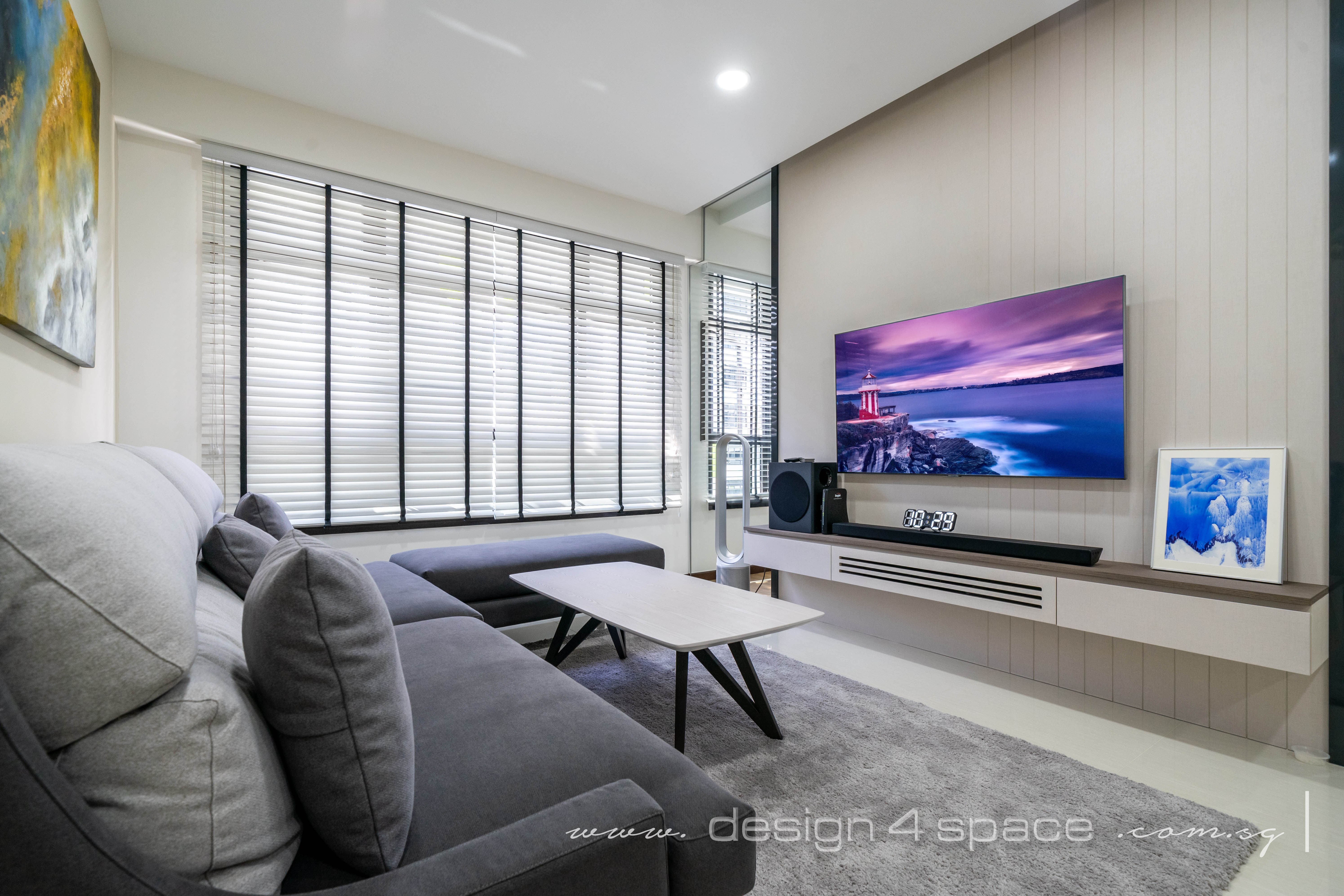 Modern Design - Living Room - HDB 5 Room - Design by Design 4 Space Pte Ltd