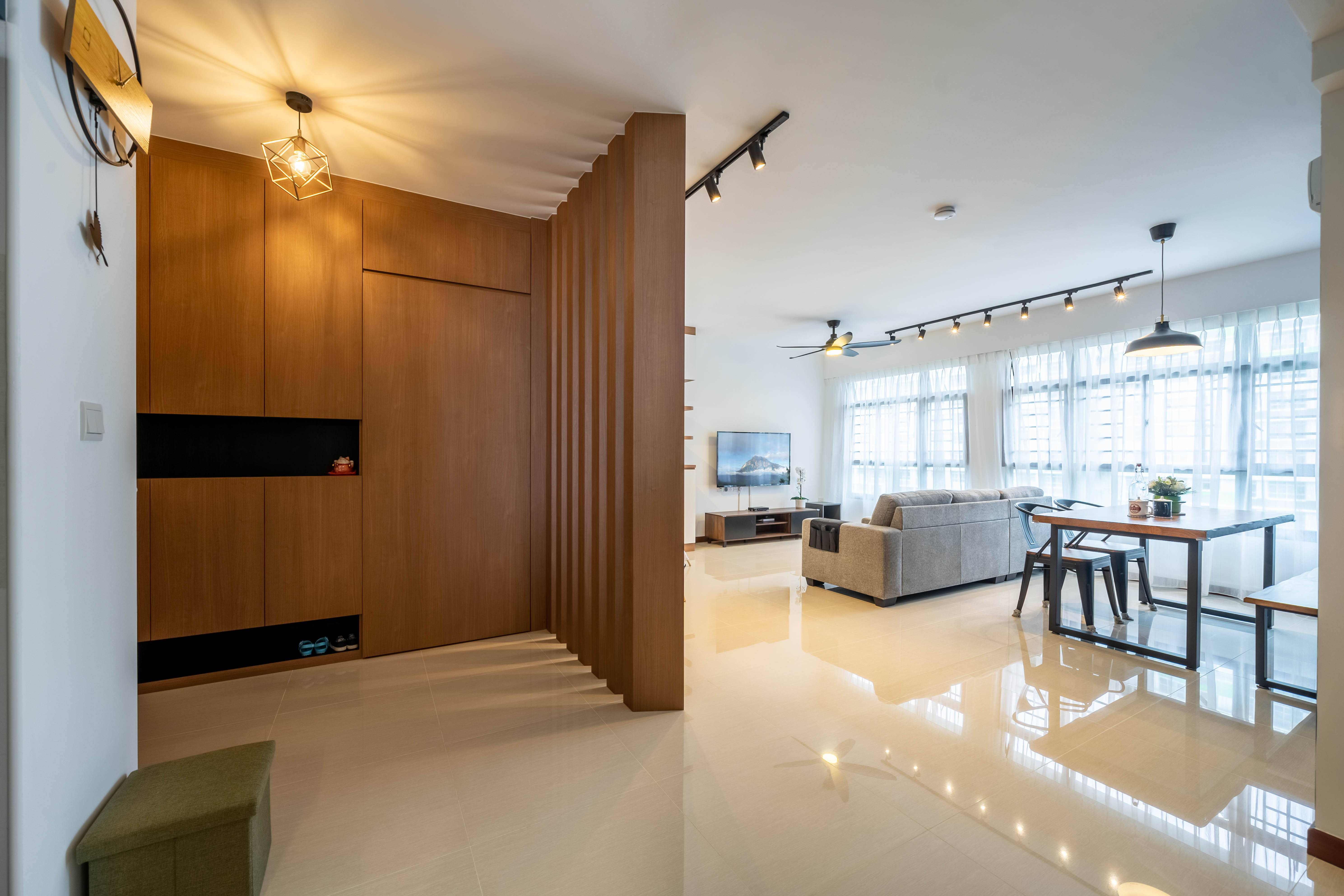 Modern, Scandinavian Design - Living Room - HDB 5 Room - Design by Design 4 Space Pte Ltd