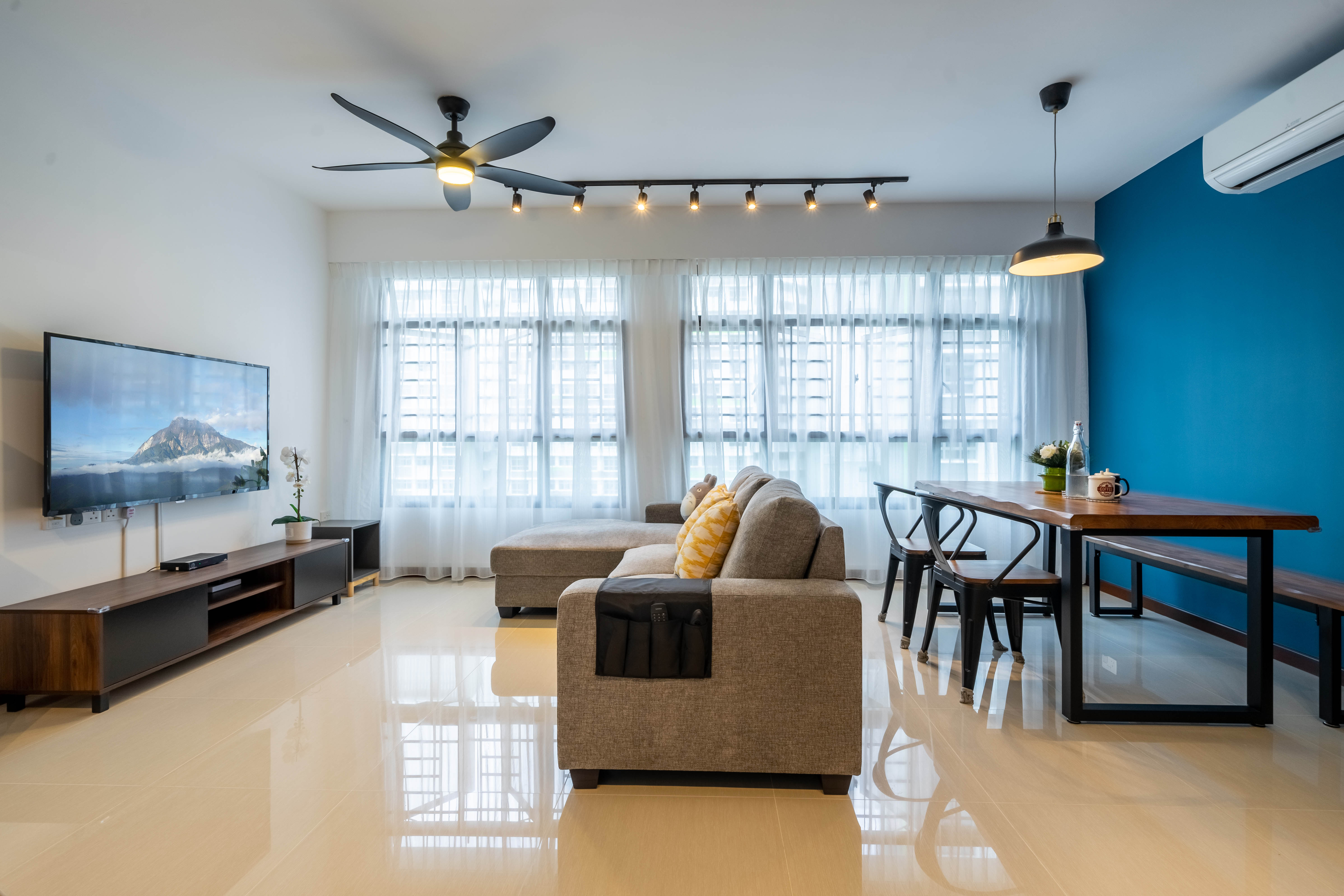 Modern, Scandinavian Design - Living Room - HDB 5 Room - Design by Design 4 Space Pte Ltd