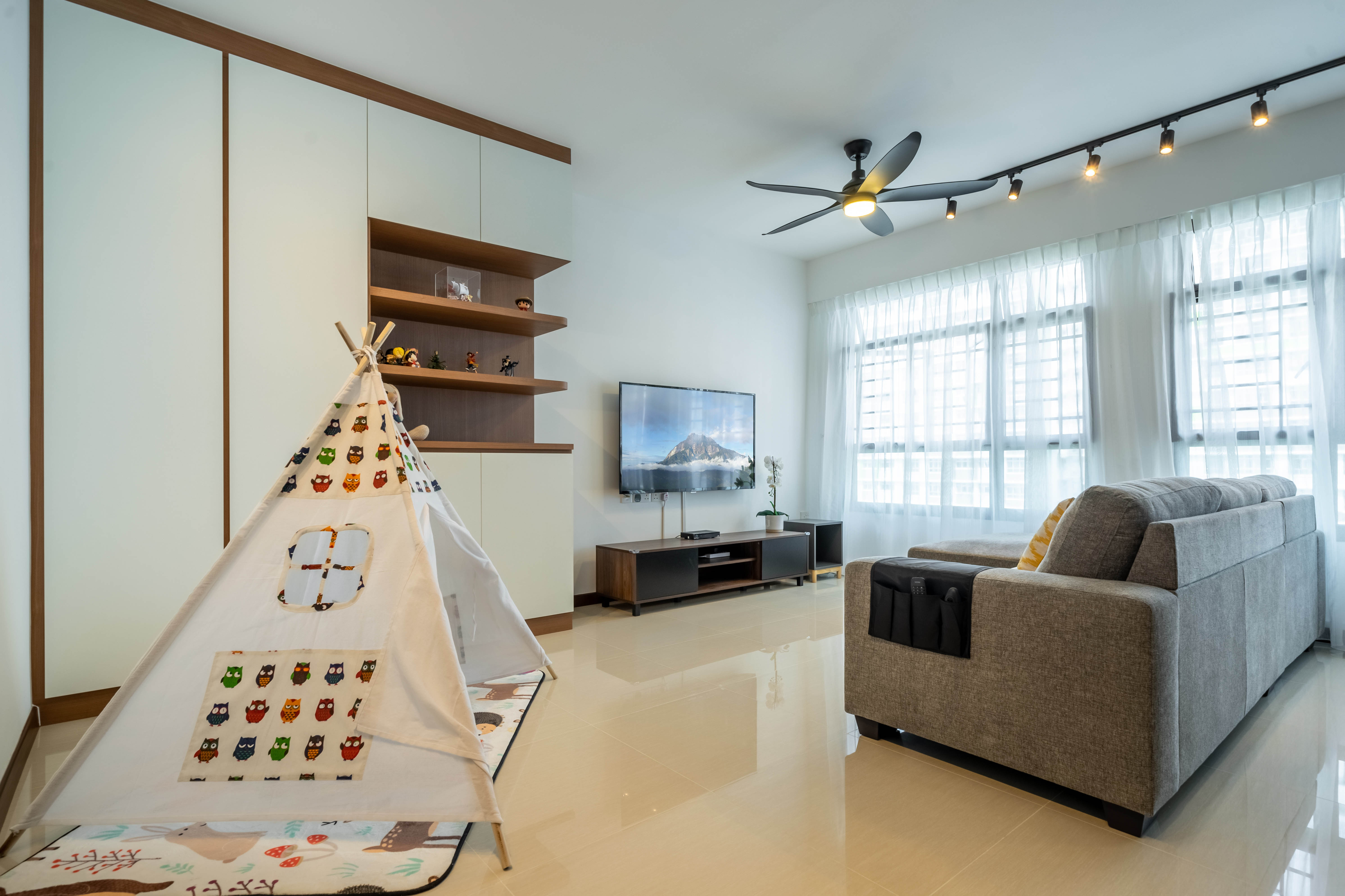 Modern, Scandinavian Design - Living Room - HDB 5 Room - Design by Design 4 Space Pte Ltd