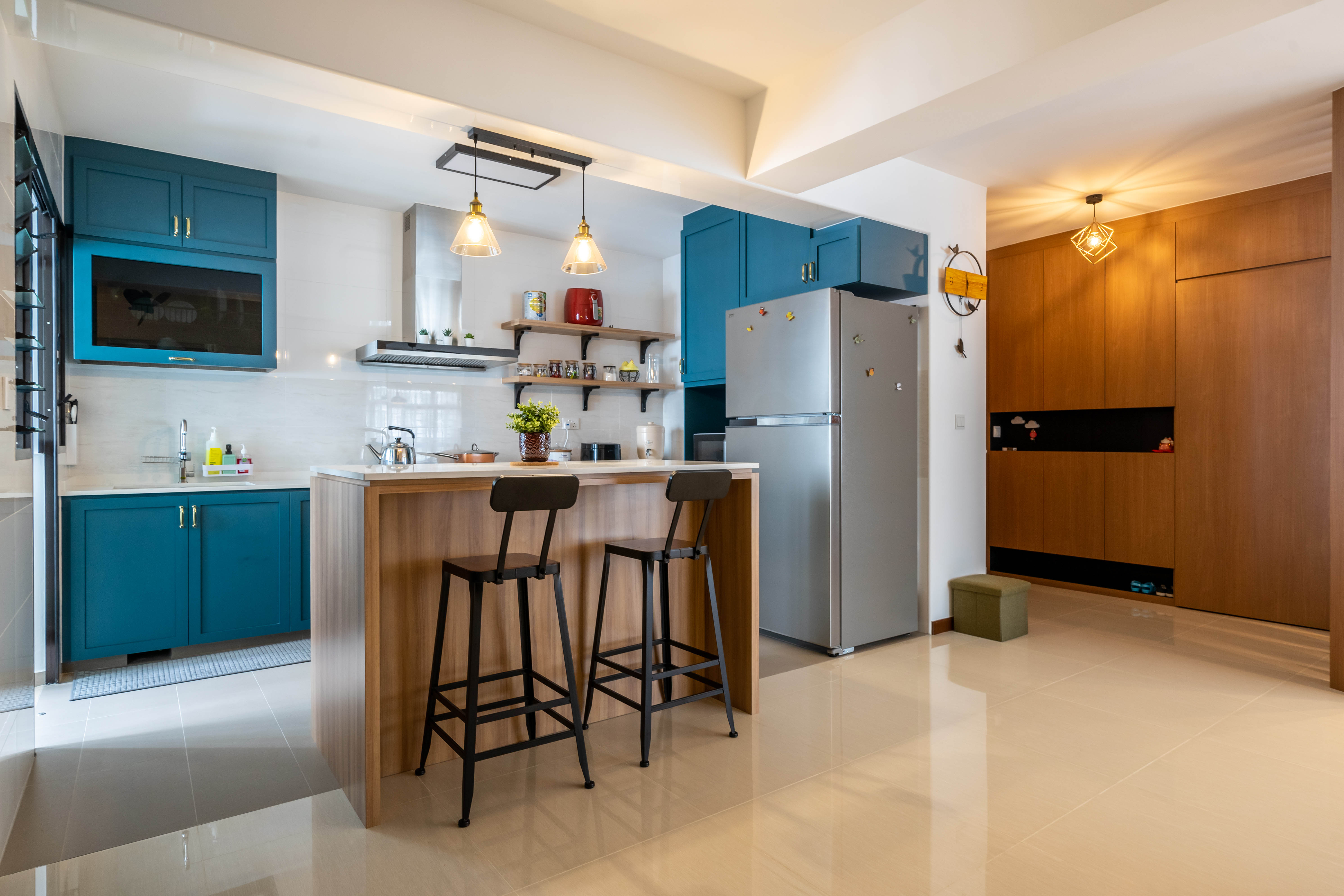 Modern, Scandinavian Design - Kitchen - HDB 5 Room - Design by Design 4 Space Pte Ltd