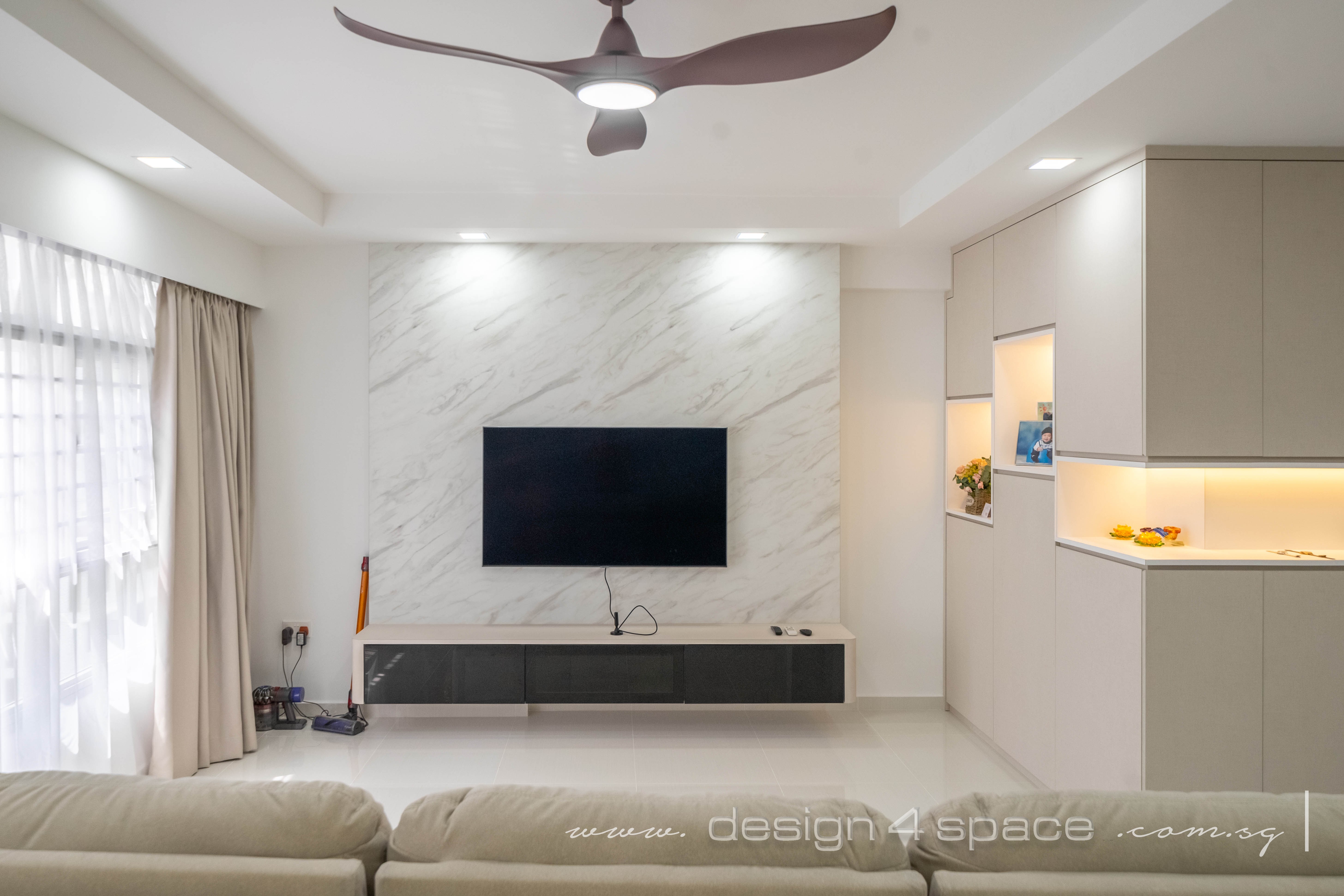 Minimalist Design - Living Room - HDB 5 Room - Design by Design 4 Space Pte Ltd