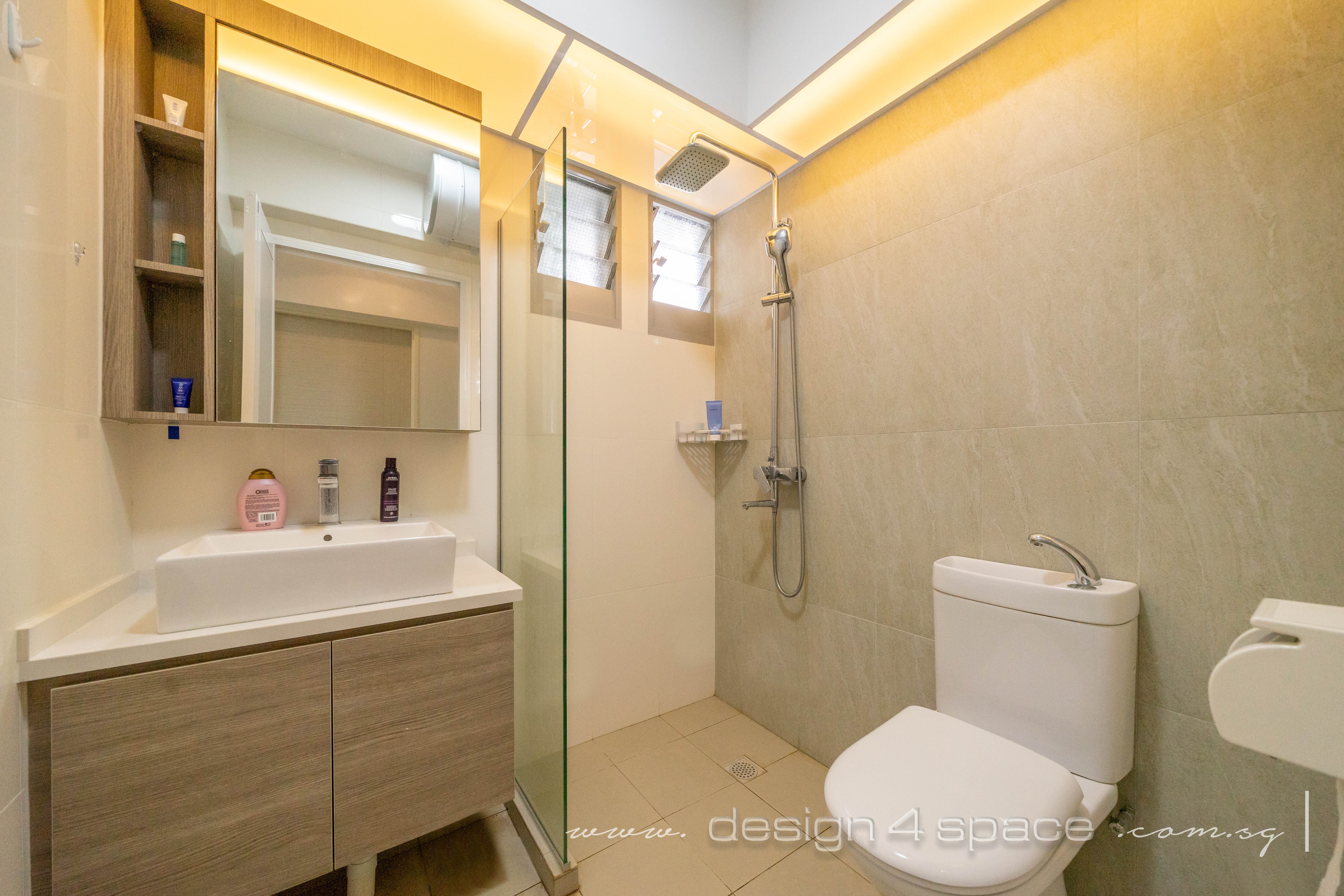 Minimalist Design - Bathroom - HDB 5 Room - Design by Design 4 Space Pte Ltd