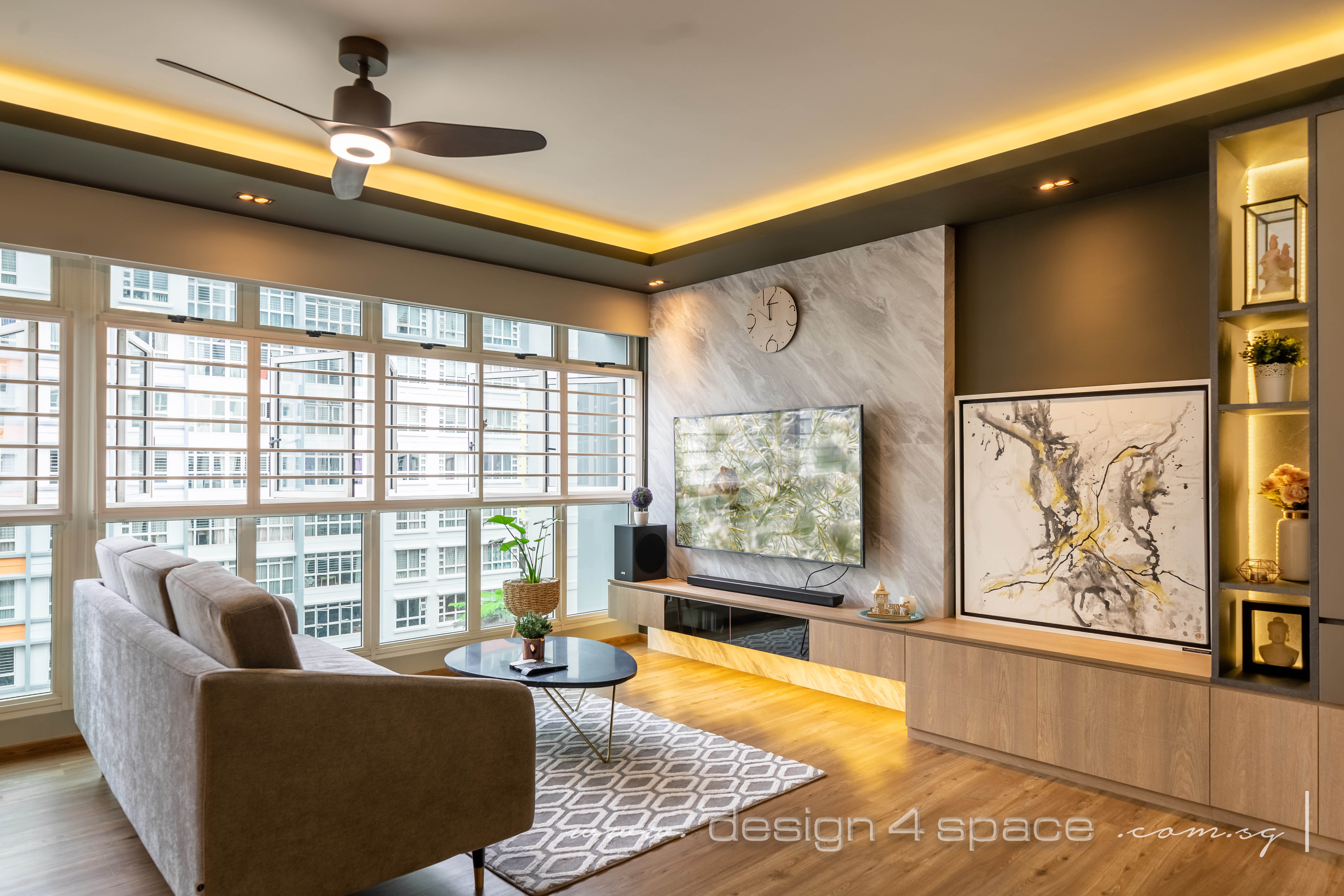 Modern Design - Kitchen - HDB 5 Room - Design by Design 4 Space Pte Ltd