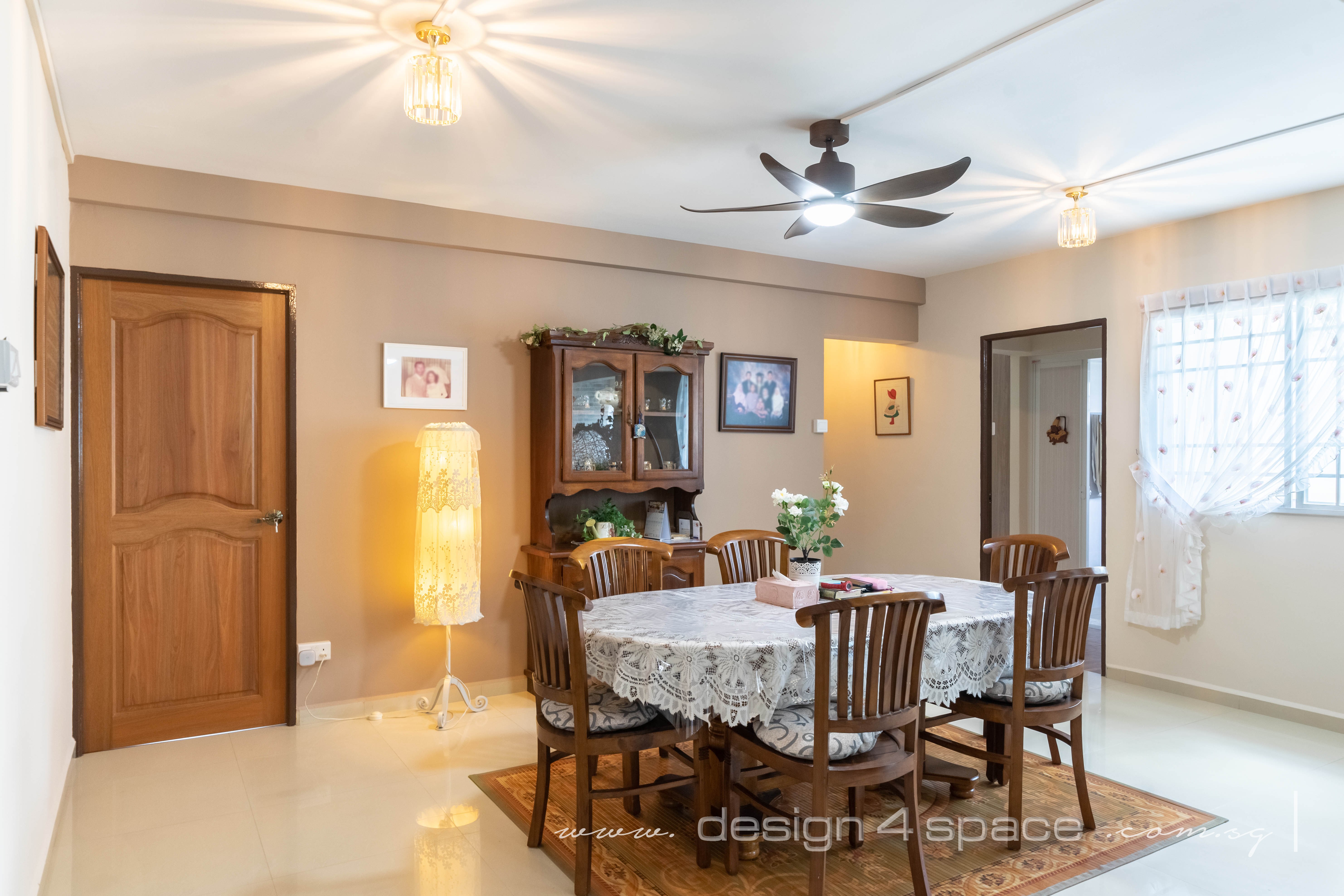 Country, Others Design - Dining Room - HDB 5 Room - Design by Design 4 Space Pte Ltd