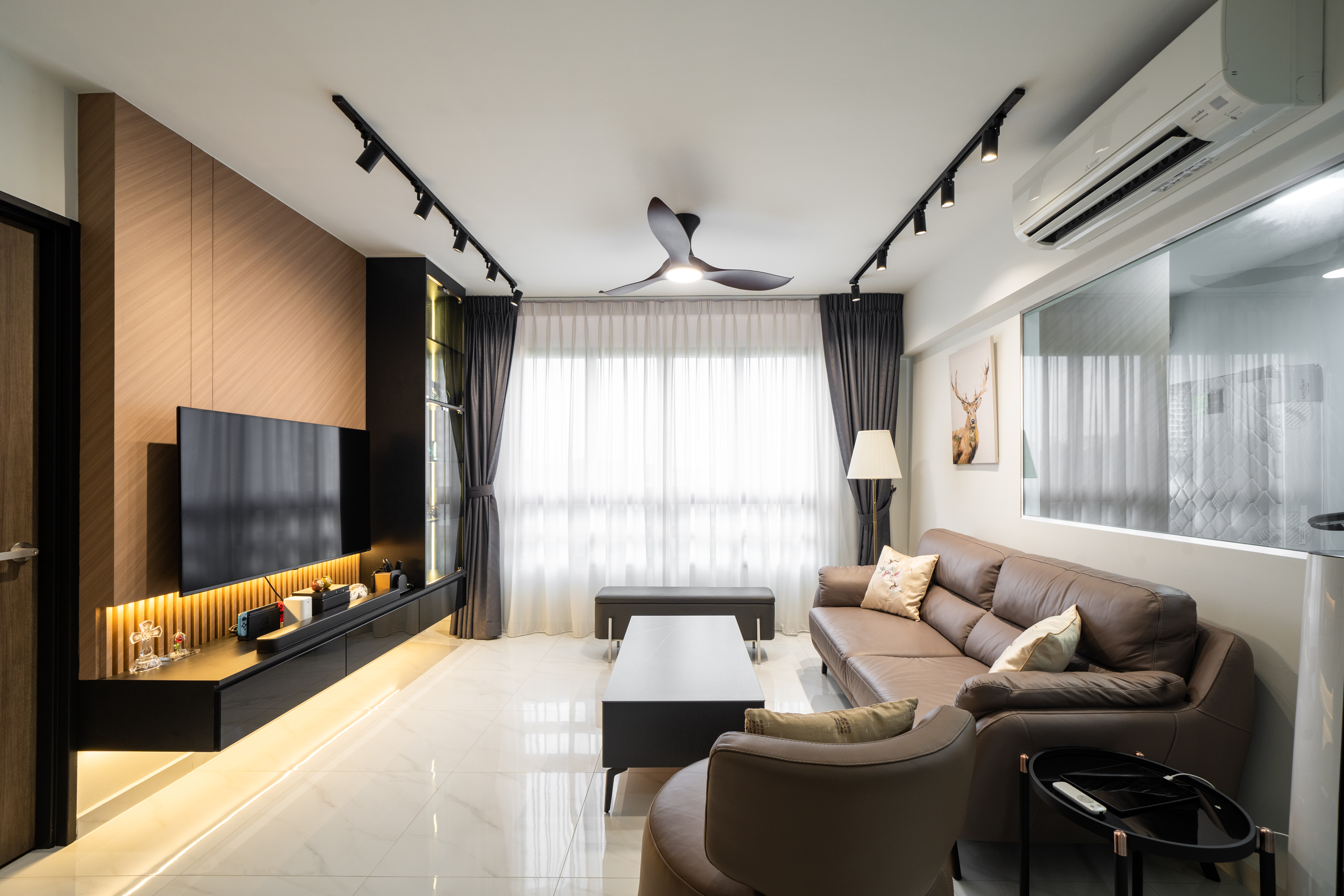 Modern, Scandinavian Design - Living Room - HDB 5 Room - Design by Design 4 Space Pte Ltd