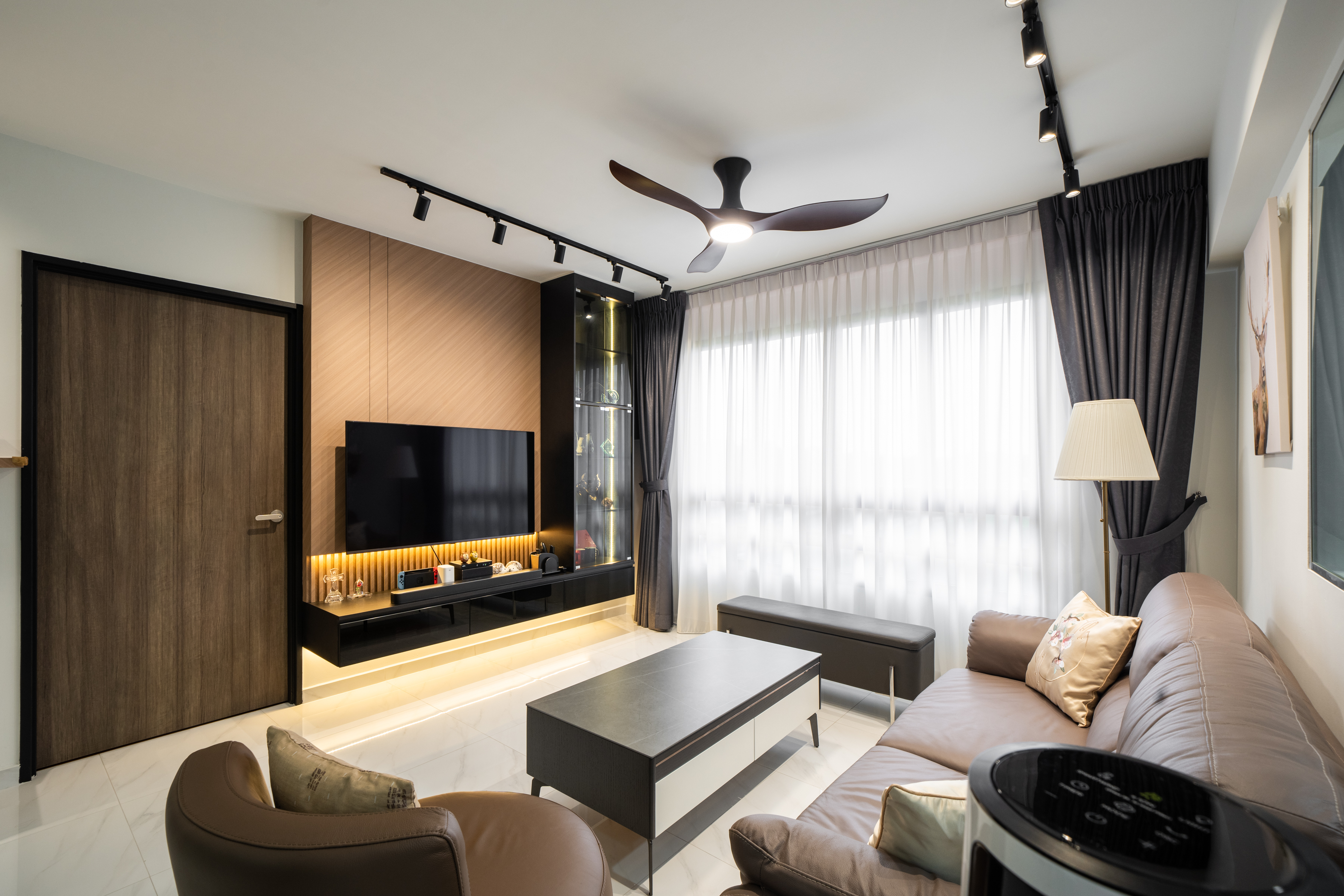 Modern, Scandinavian Design - Living Room - HDB 5 Room - Design by Design 4 Space Pte Ltd