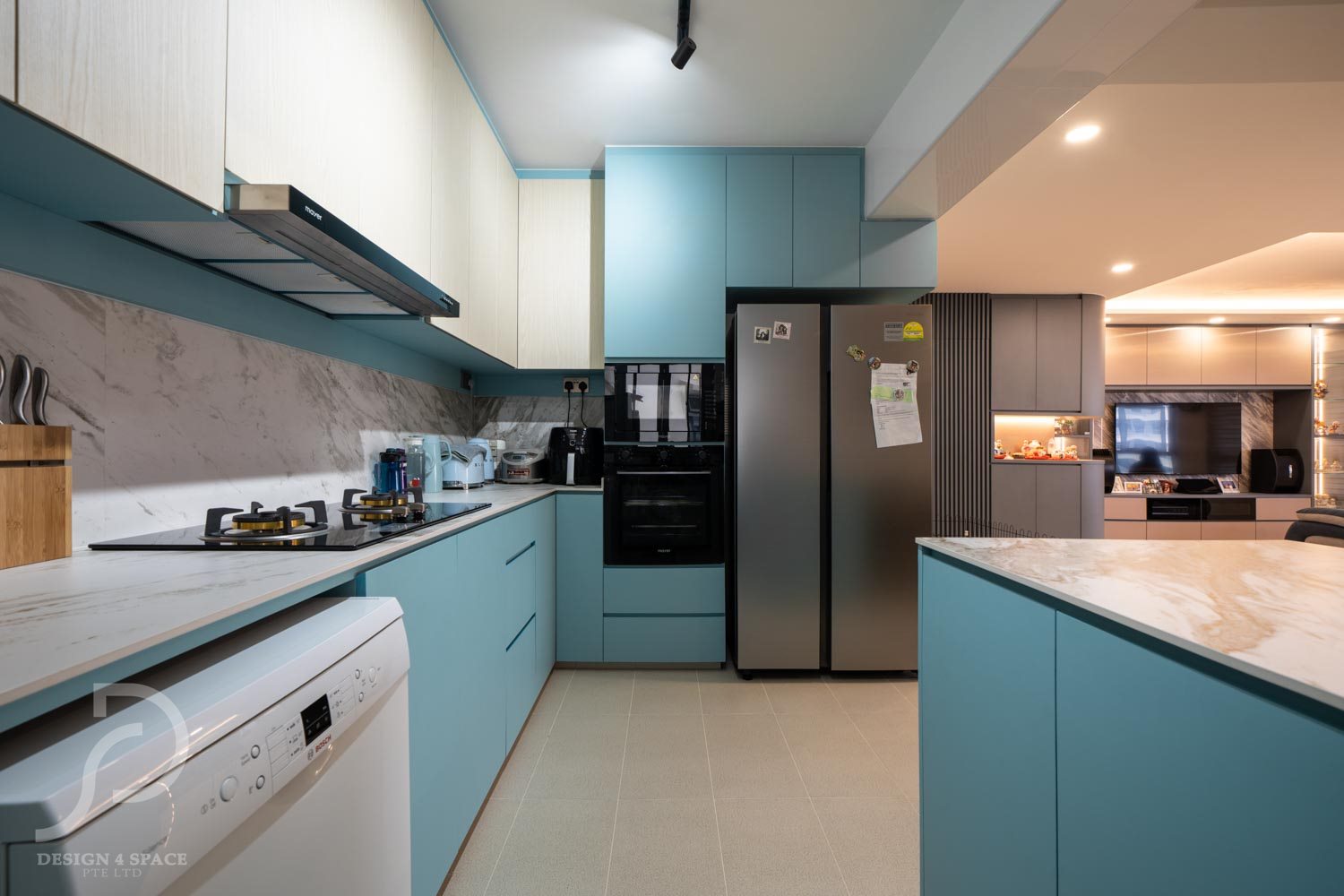 Contemporary, Modern Design - Kitchen - HDB 5 Room - Design by Design 4 Space Pte Ltd