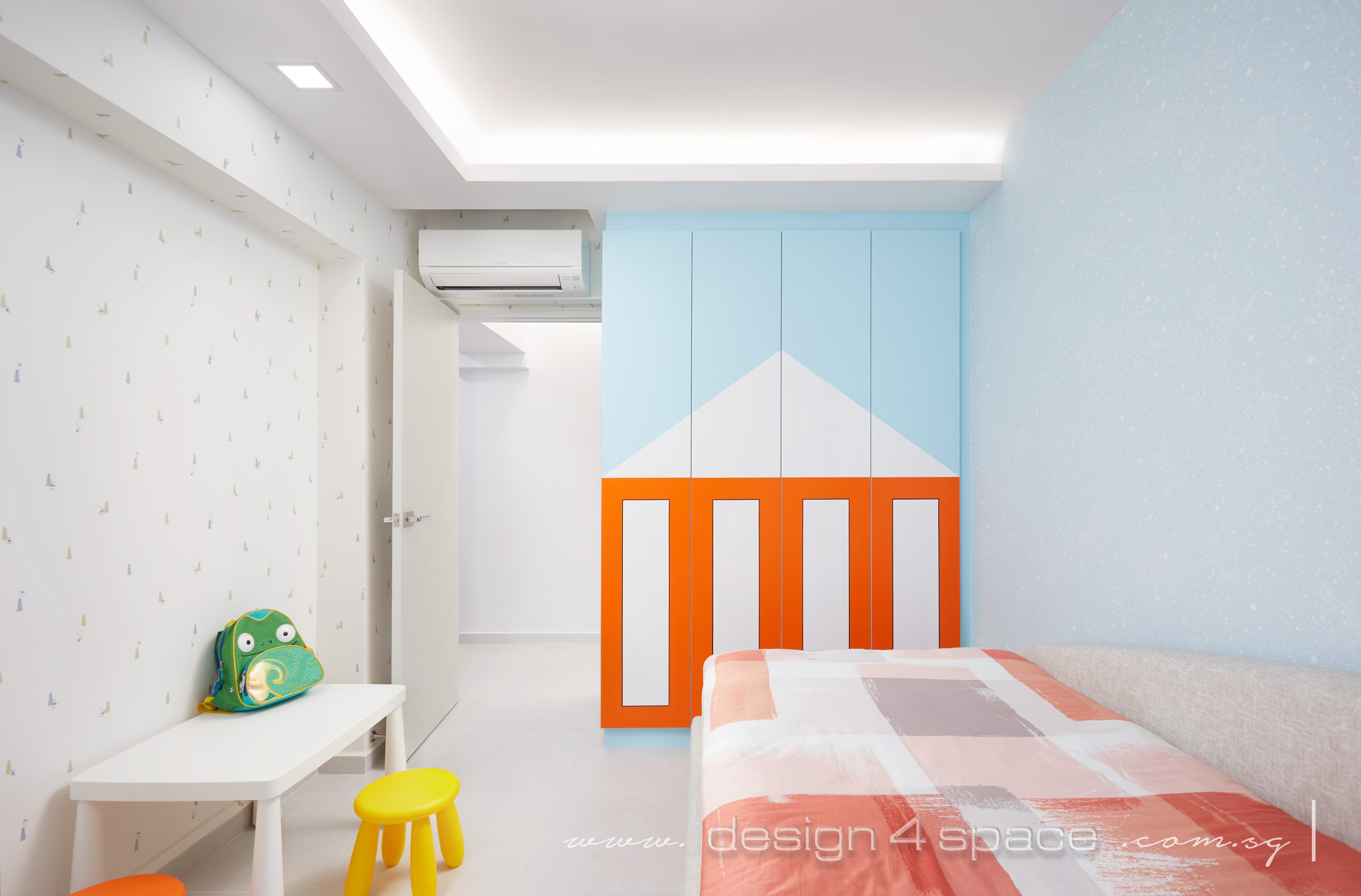 Contemporary Design - Bedroom - HDB 5 Room - Design by Design 4 Space Pte Ltd