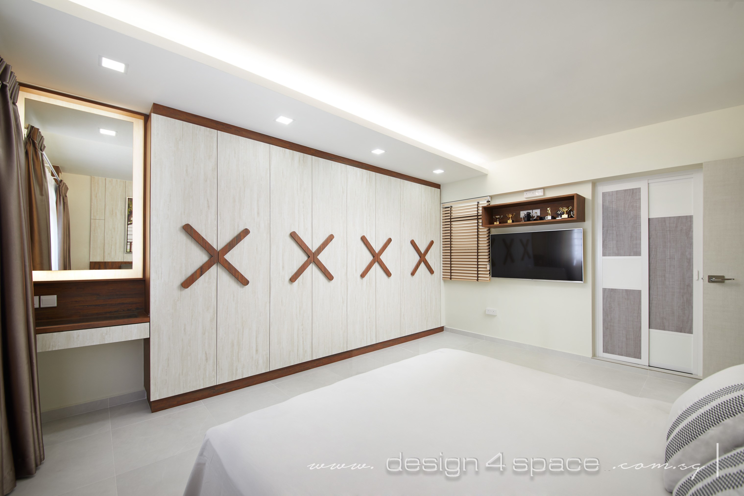 Contemporary Design - Bedroom - HDB 5 Room - Design by Design 4 Space Pte Ltd